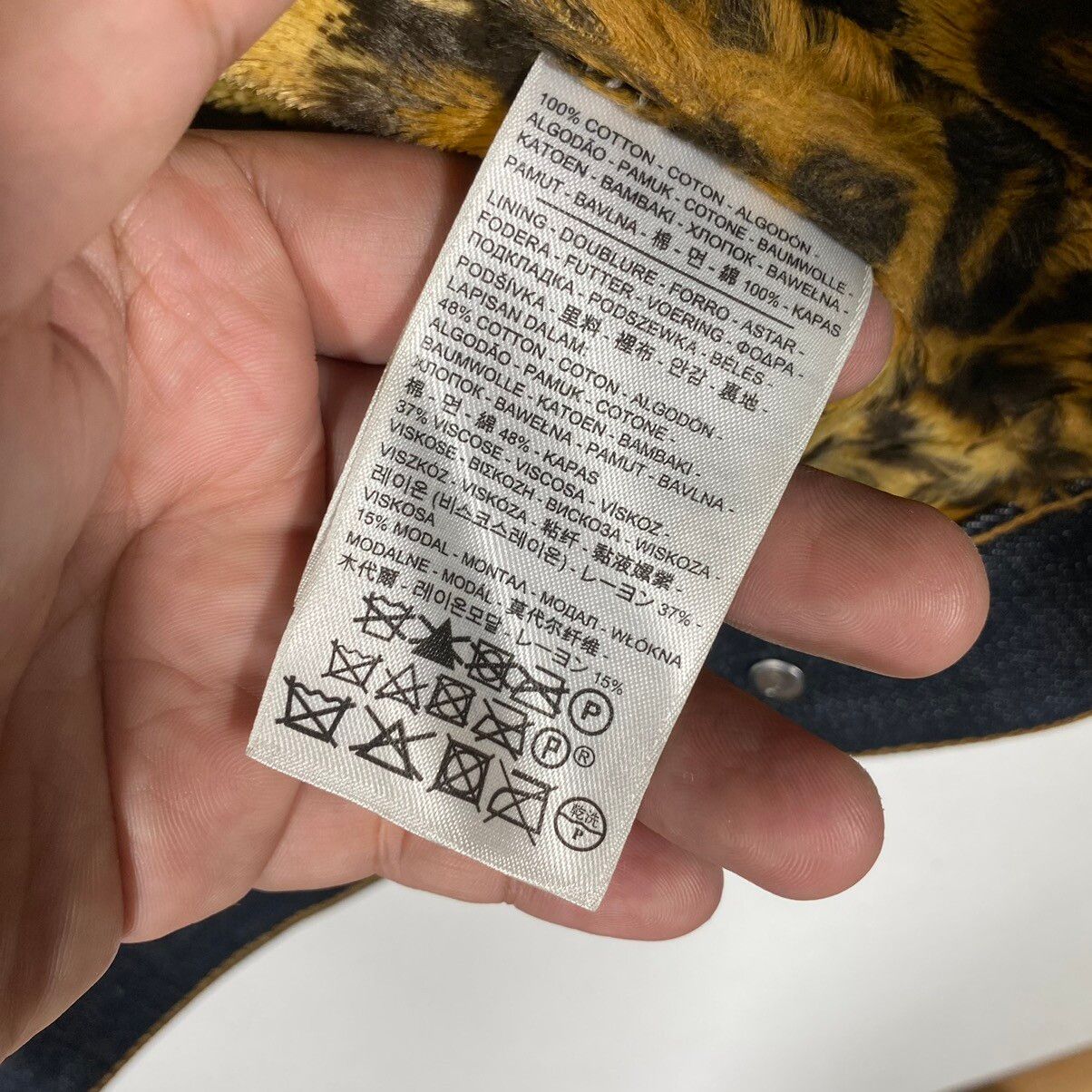 Supreme x Levi's RAW Leopard Denim Jacket S Size - 13