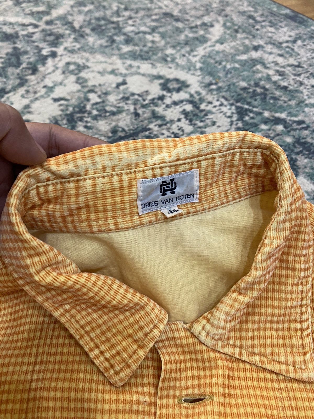 Corduroy Checker Flannel Shirt Vintage - 14