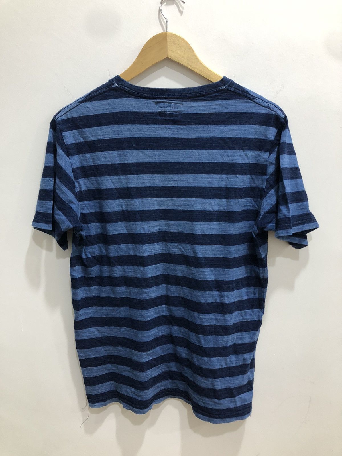 Vintage Blue Blue Japan x Indigo Blue Stripes Tshirt - 7