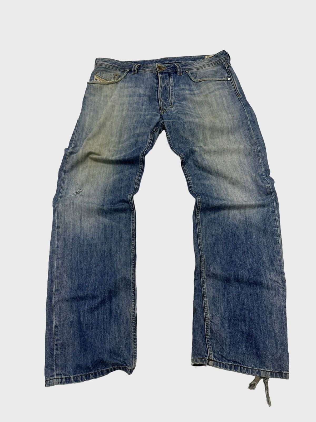 Vintage Distressed Diesel Industry Thrashed Jeans - 1