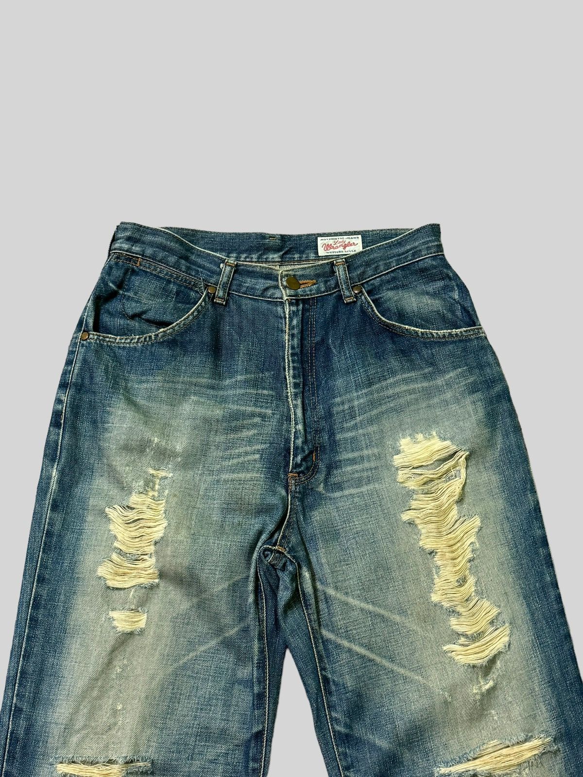 Vintage Lady Wrangler Baggy Distressed Denim - 3