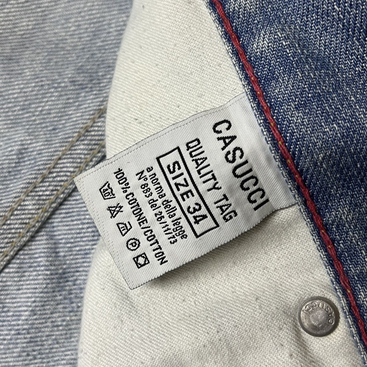 Vintage - Steals Made In Italy Bleach Denim Casucci - 9