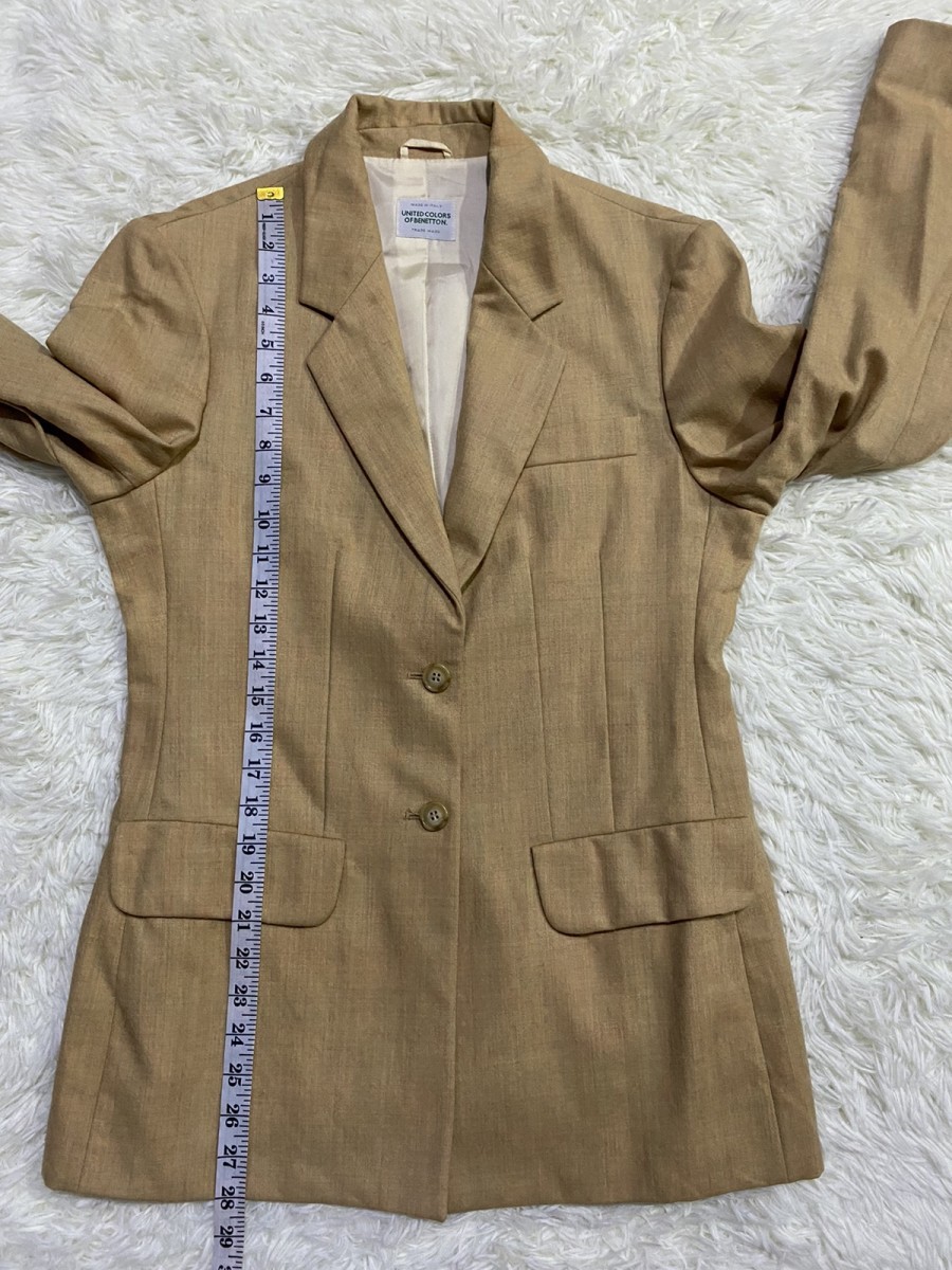 United Colors Of Benetton - United Colors of Benetton Blazer Coat Jacket Made in Italy - 8