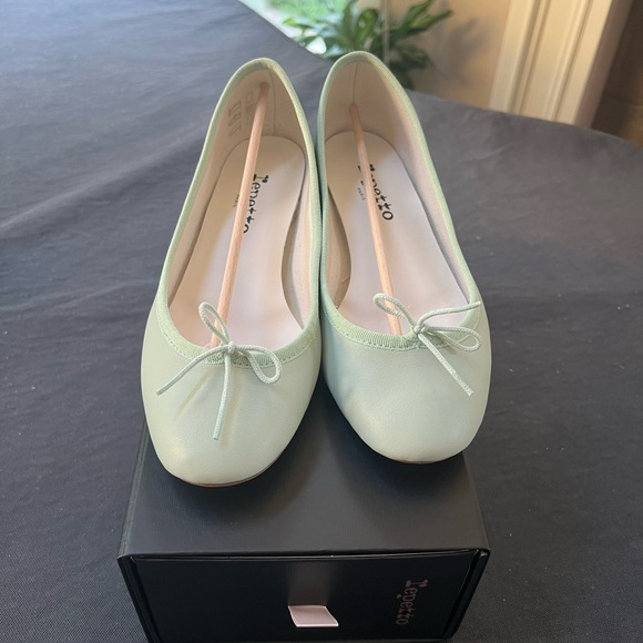 Repetto Camille Ballet Flat Heels Aqua Green EU 36 - 6