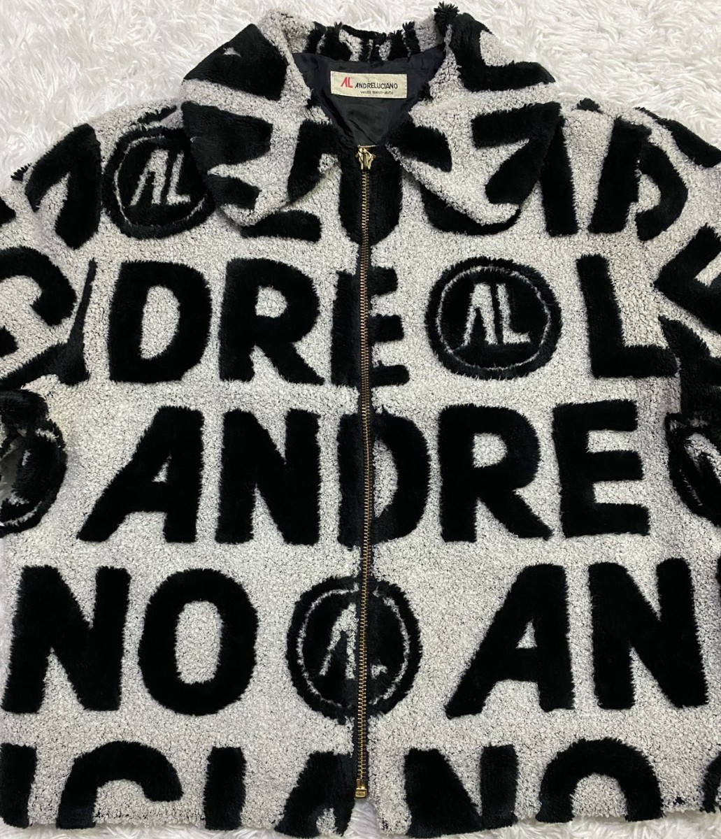 Japanese Brand - Andre Luciano Spellout Fullprint Jacket Nice Design - 12