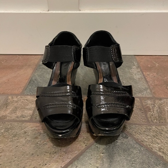 Marni Y2K Patent Leather Wedge Heels vintage - 10