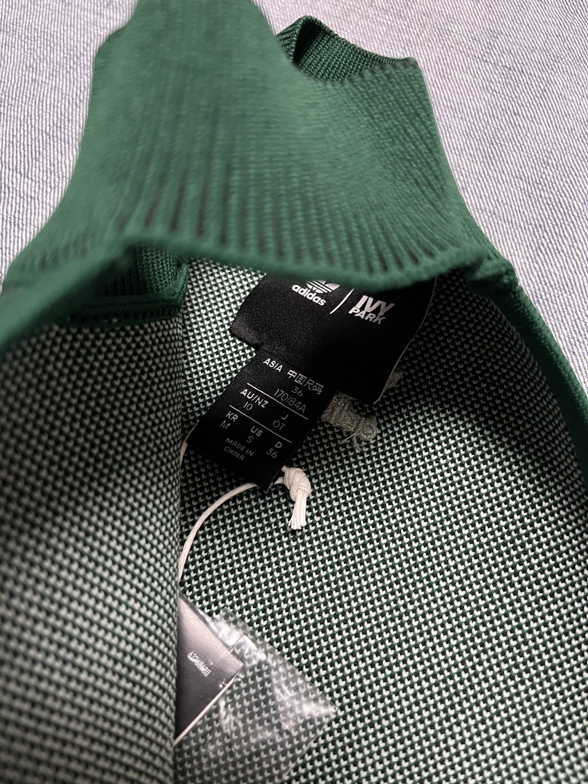 Adidas Ivy Park Knit Logo Green Dress Small - 4