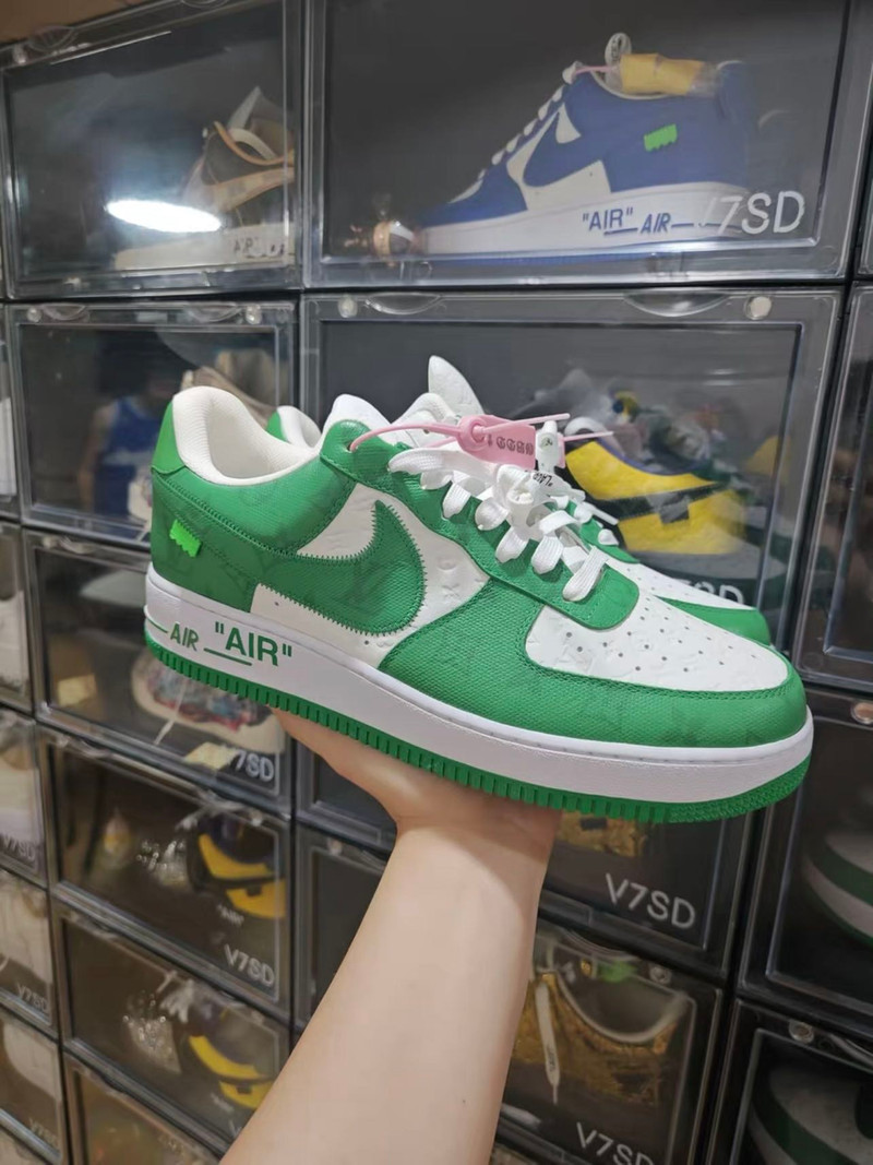 Nike x LOUIS VUITTON Air Force 1 Low Green - 1