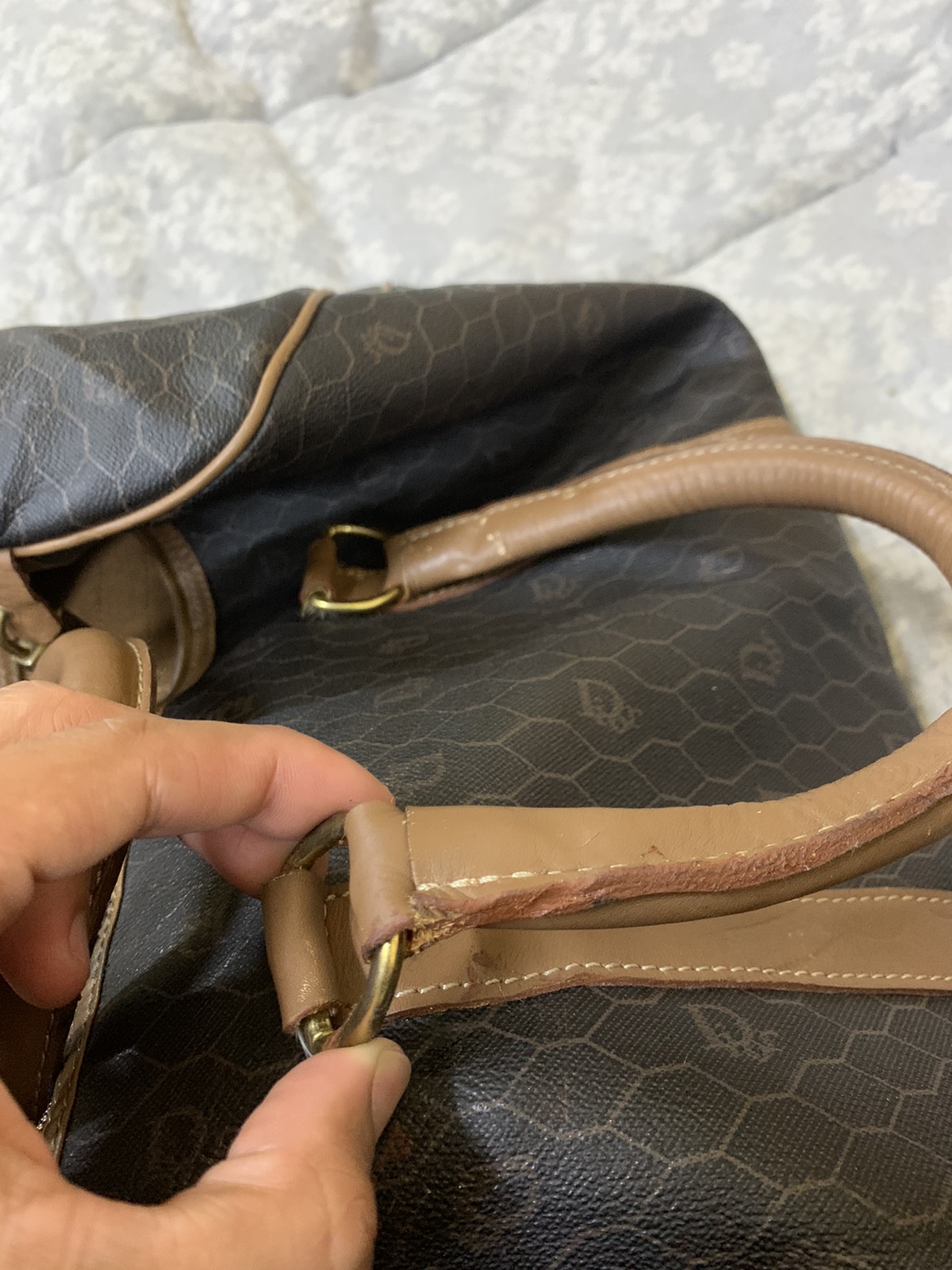 Vintage iconic Dior monogram travel bag - 24