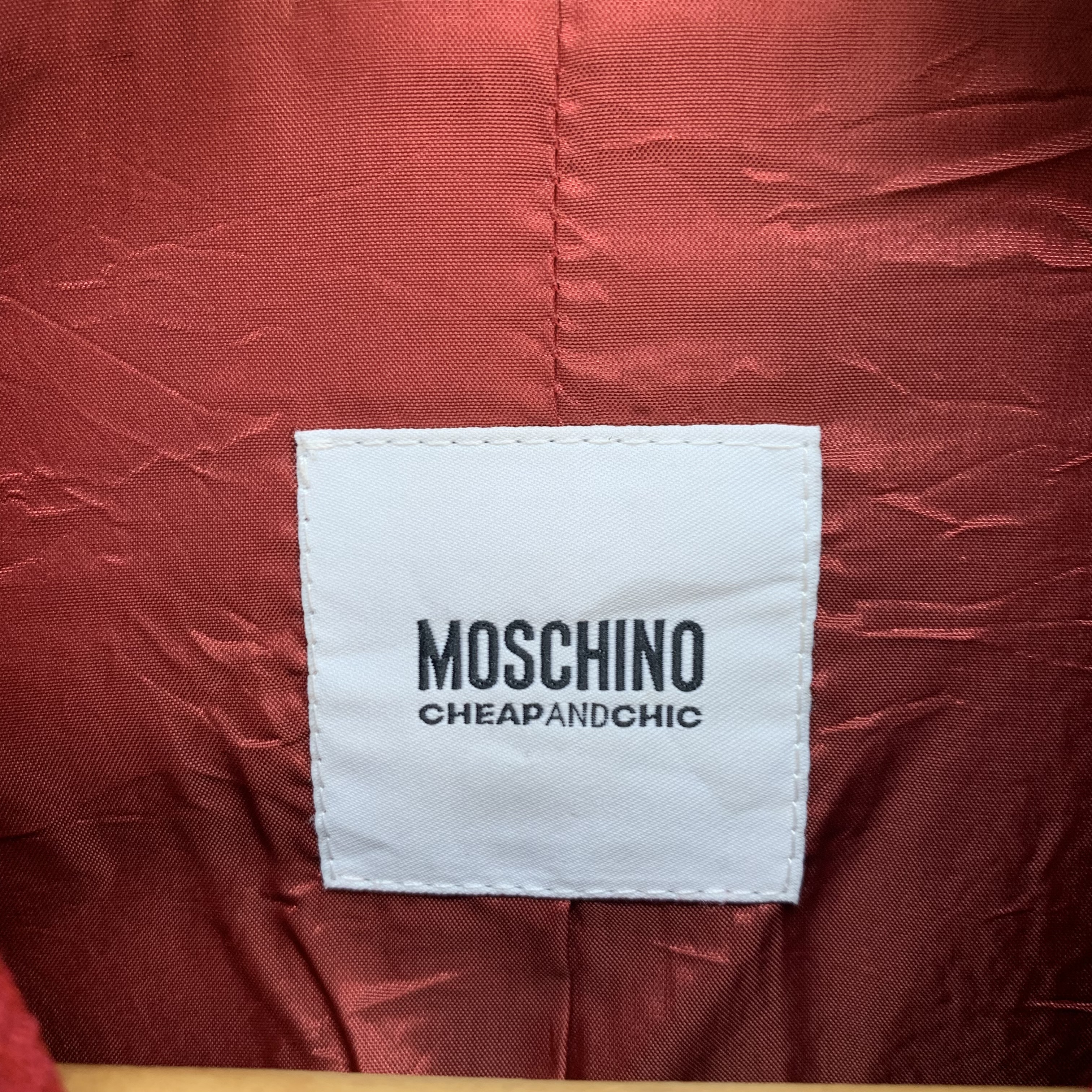 Moschino Cheap and Chic Red Double Breasted Coat #3952-137 - 6