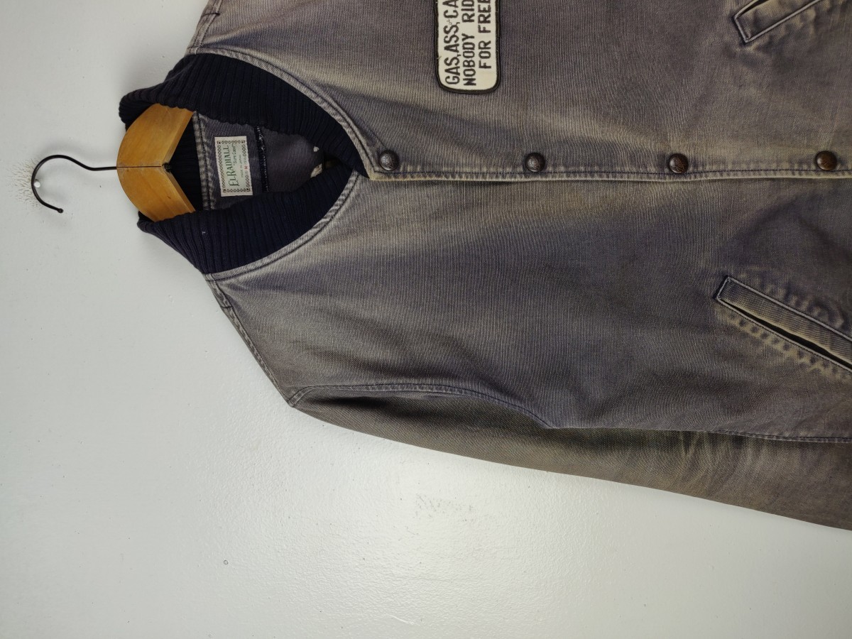 Bomber Jacket - El Radiall Japan Dirty Gents Denim - 4