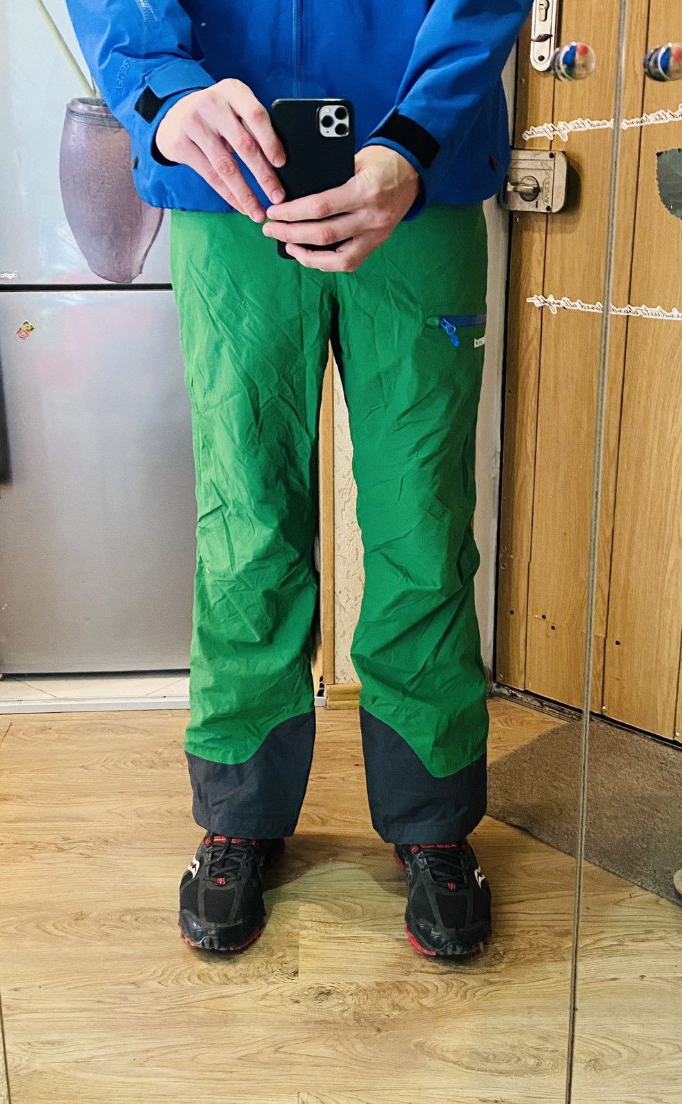 Marmot GTX Pants Trousers Skiing Hiking Outdoor Green Men XL - 2
