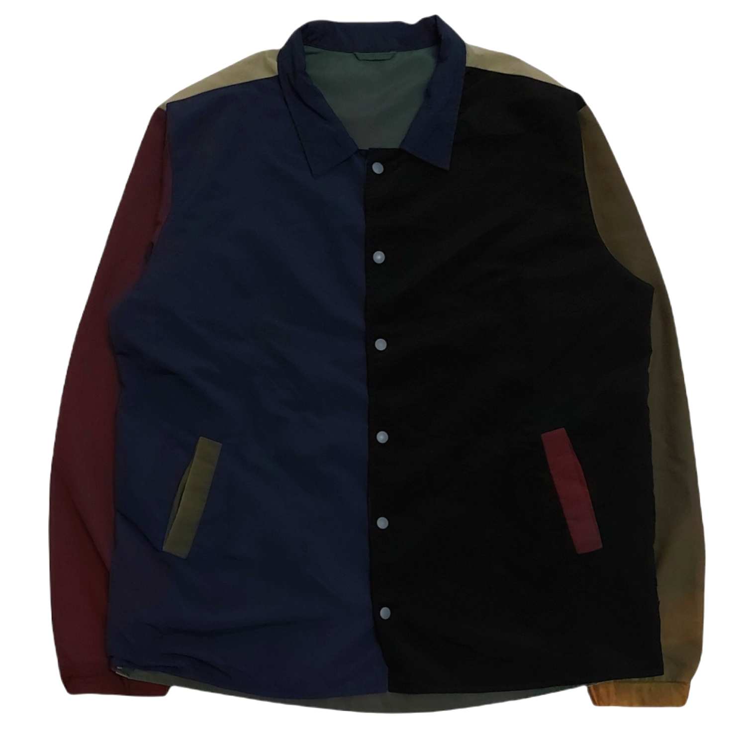 RARE! GYM MASTER COLOR BLOCK REVERSIBLE COACH JACKET - 1