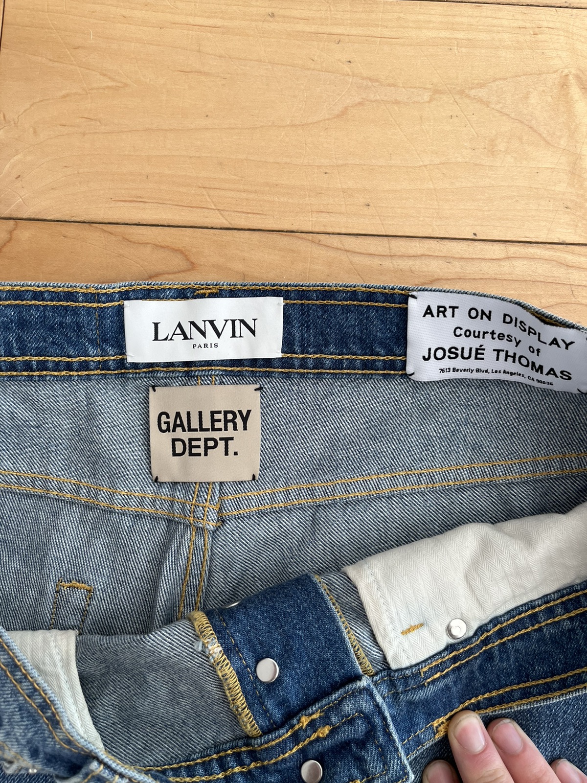 Lanvin X Gallery Dept Flared painter Denim - 8