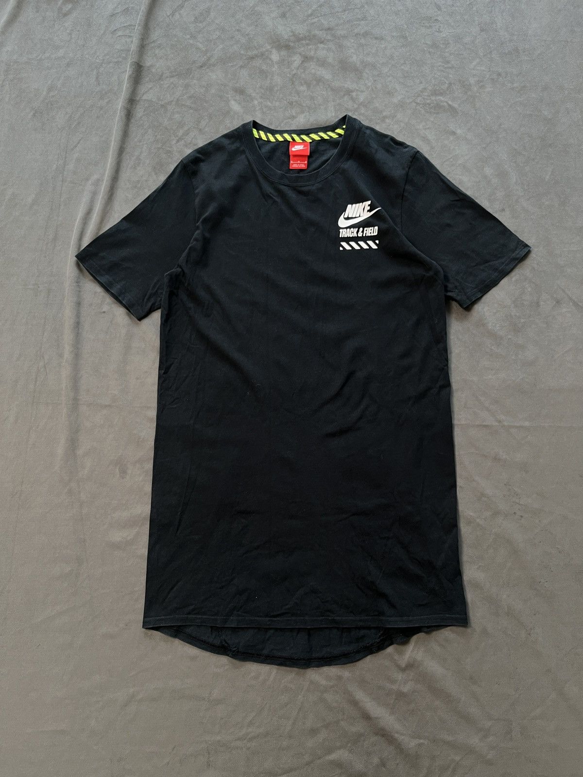 Nike Sportswear RU Elongated Track Tee Black T-Shirt Medium - 6