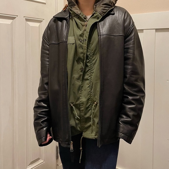 Andrew Marc VTG 90s Lambskin Leather Jacket - 4