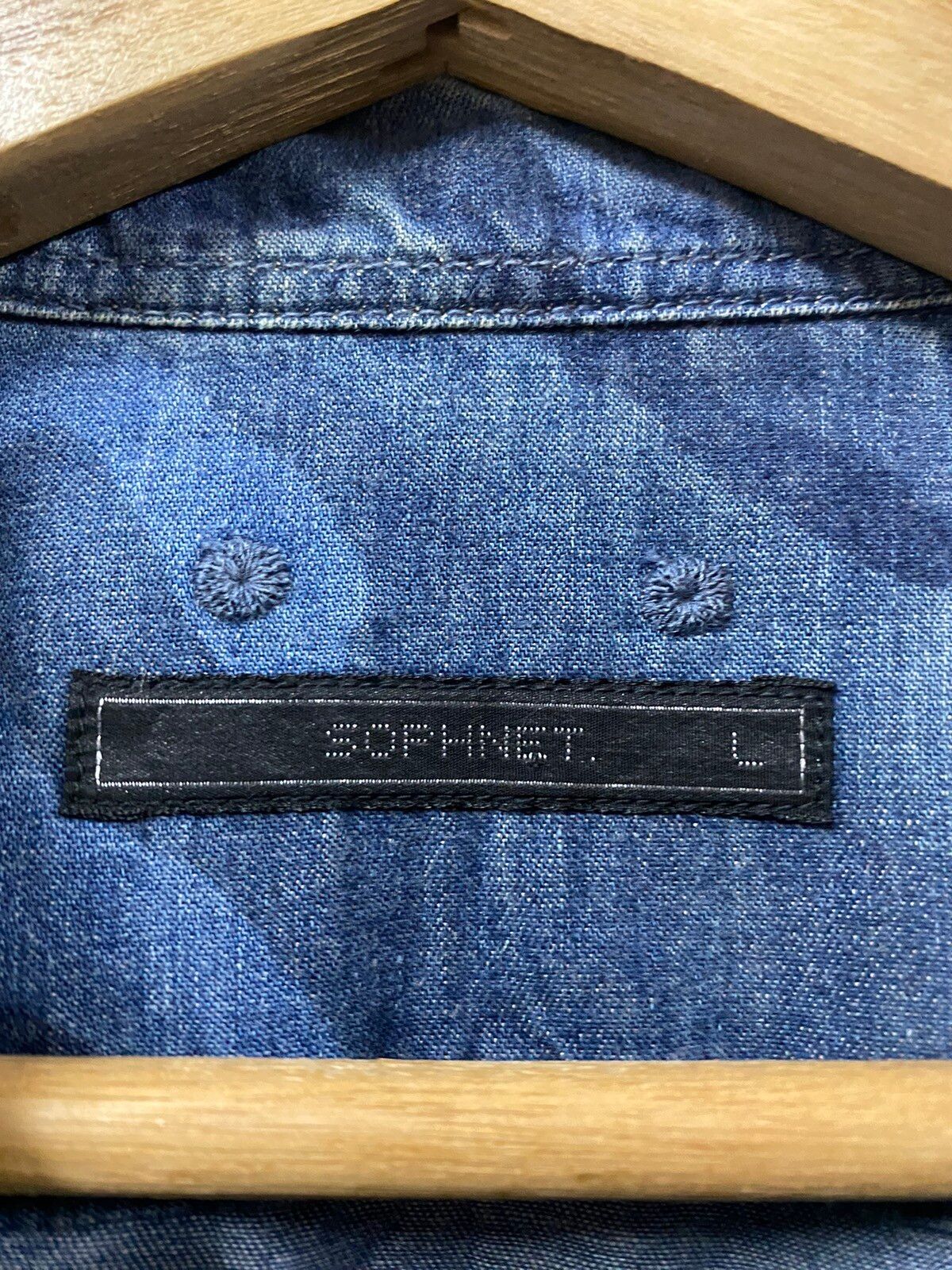 Ss16 Sophnet Camoflage Denim B.d Shirt - 13