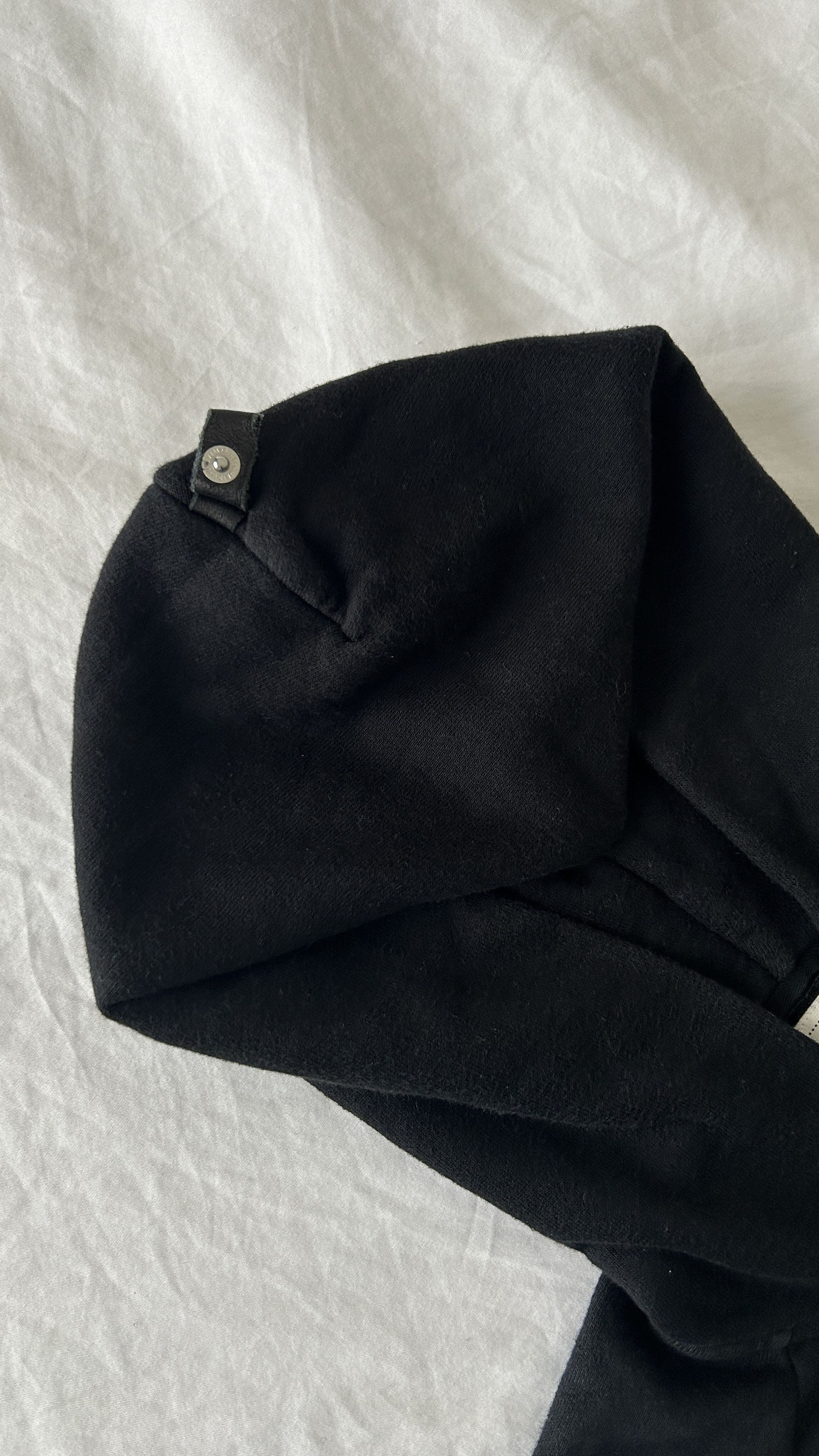 BLACK HOODIE . LUXSIC COTTON - 4