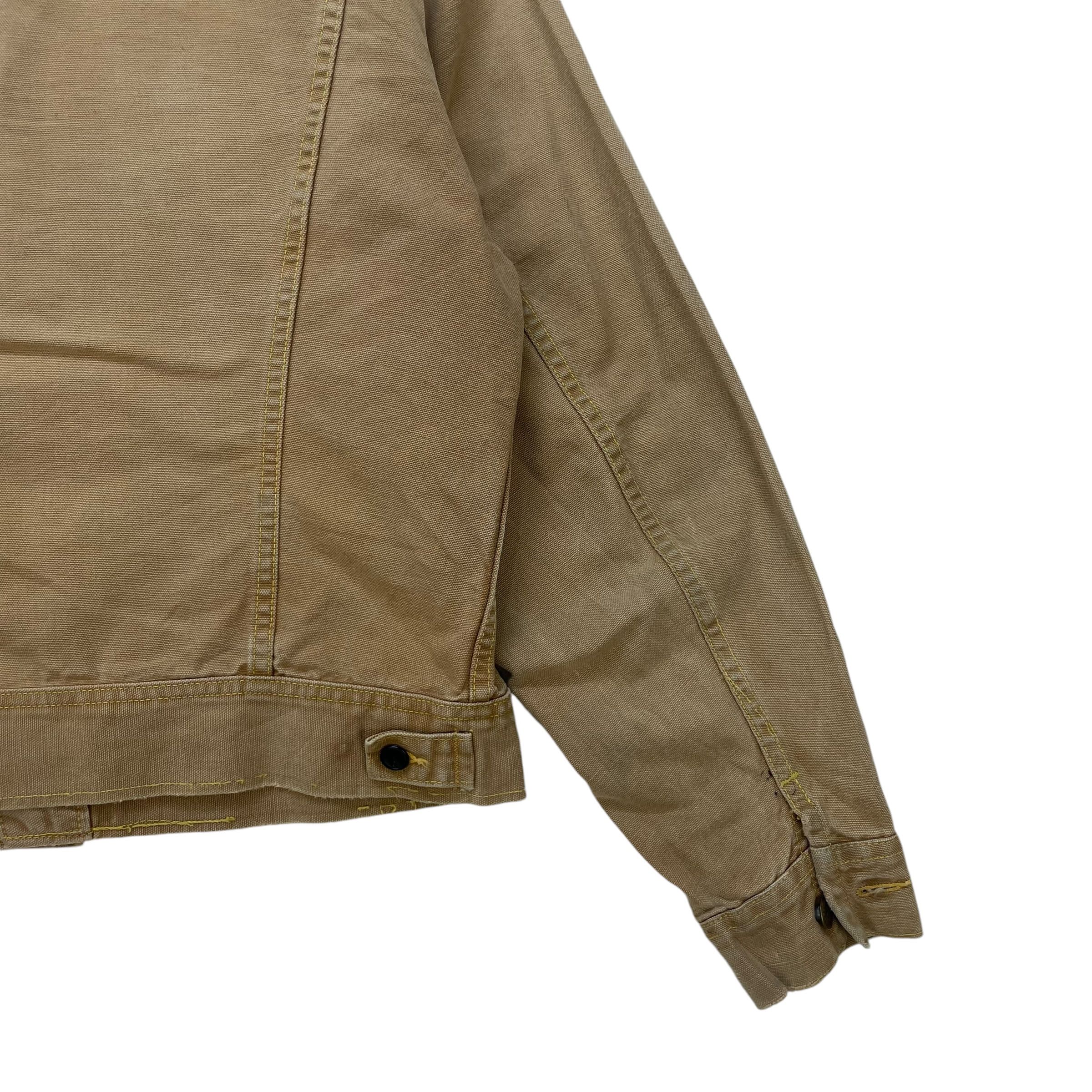Vtg Lee Sanforized Trucker Crafted Denim Jacket - 7