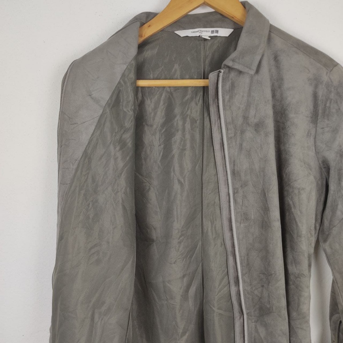 Japanese Brand - Carine Roitfeld Fashion Zipper Suede Shirt - 5