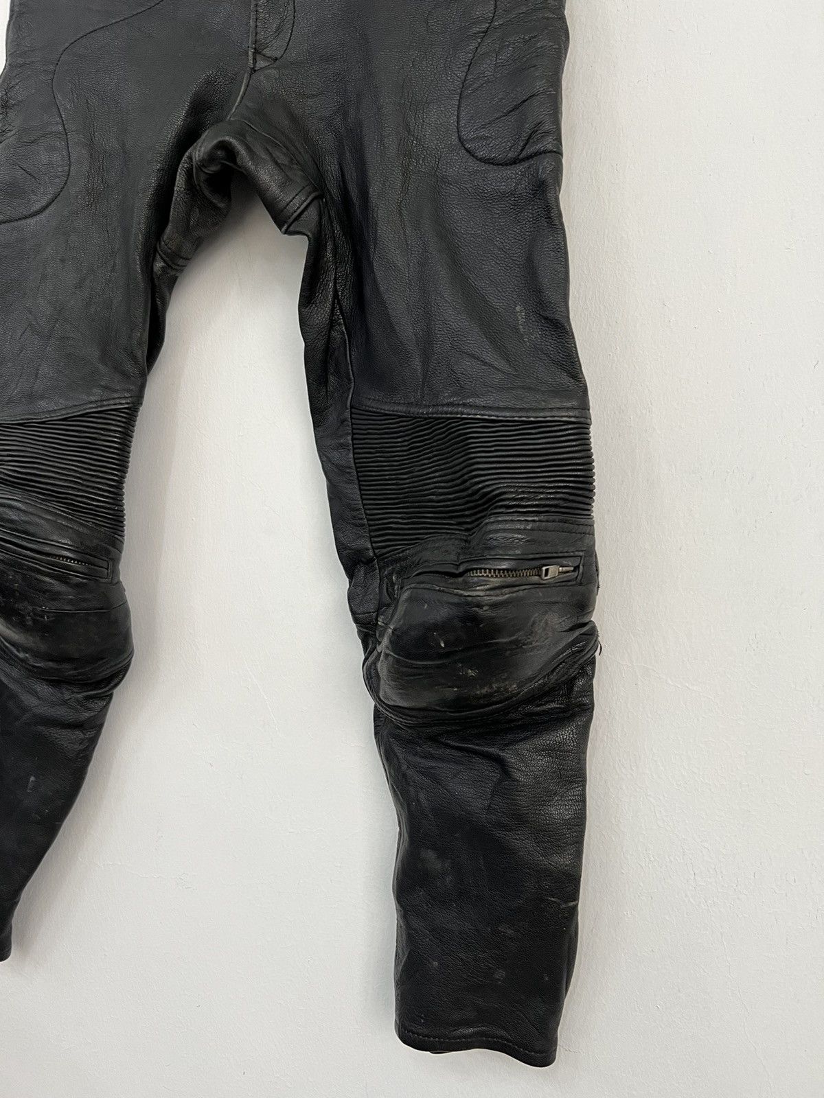 Vintage - Nankai Motorcycle Top Fashion Leader Leather Pants - 4