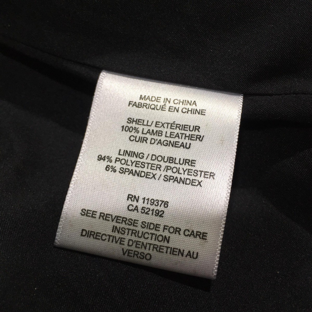 Zip Detail Genuine Lamb Leather Jacket - 12