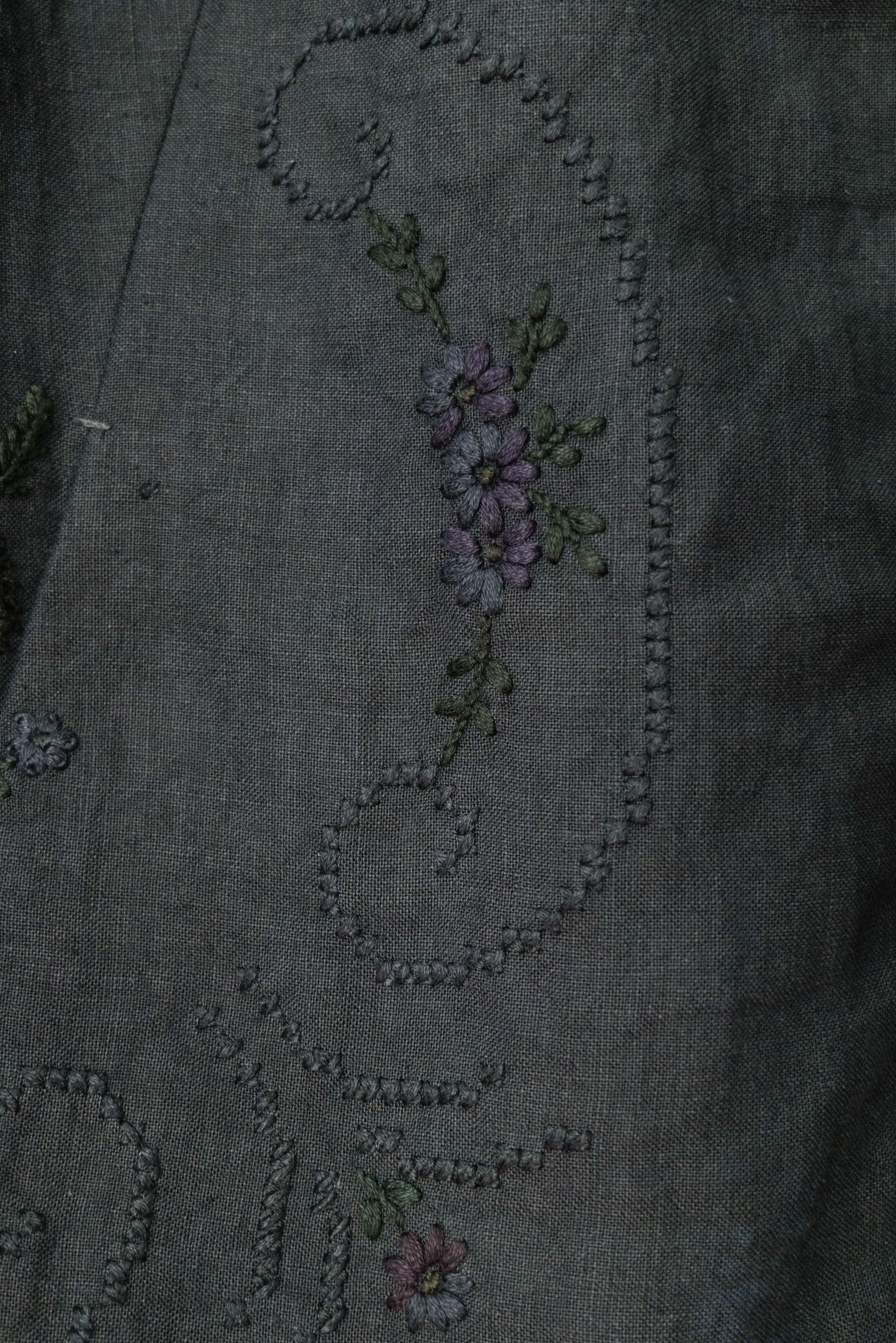 embroidered linen jacket - 4