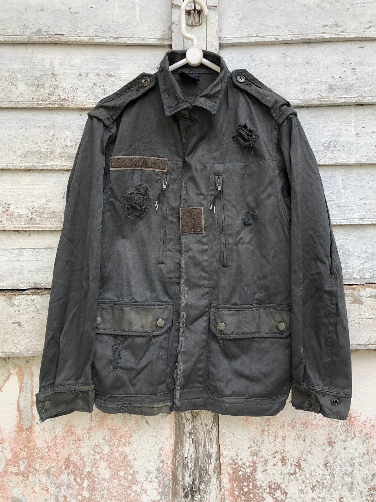 Military - Vintage Reconstruct Distressed Army Field Jacket - 1