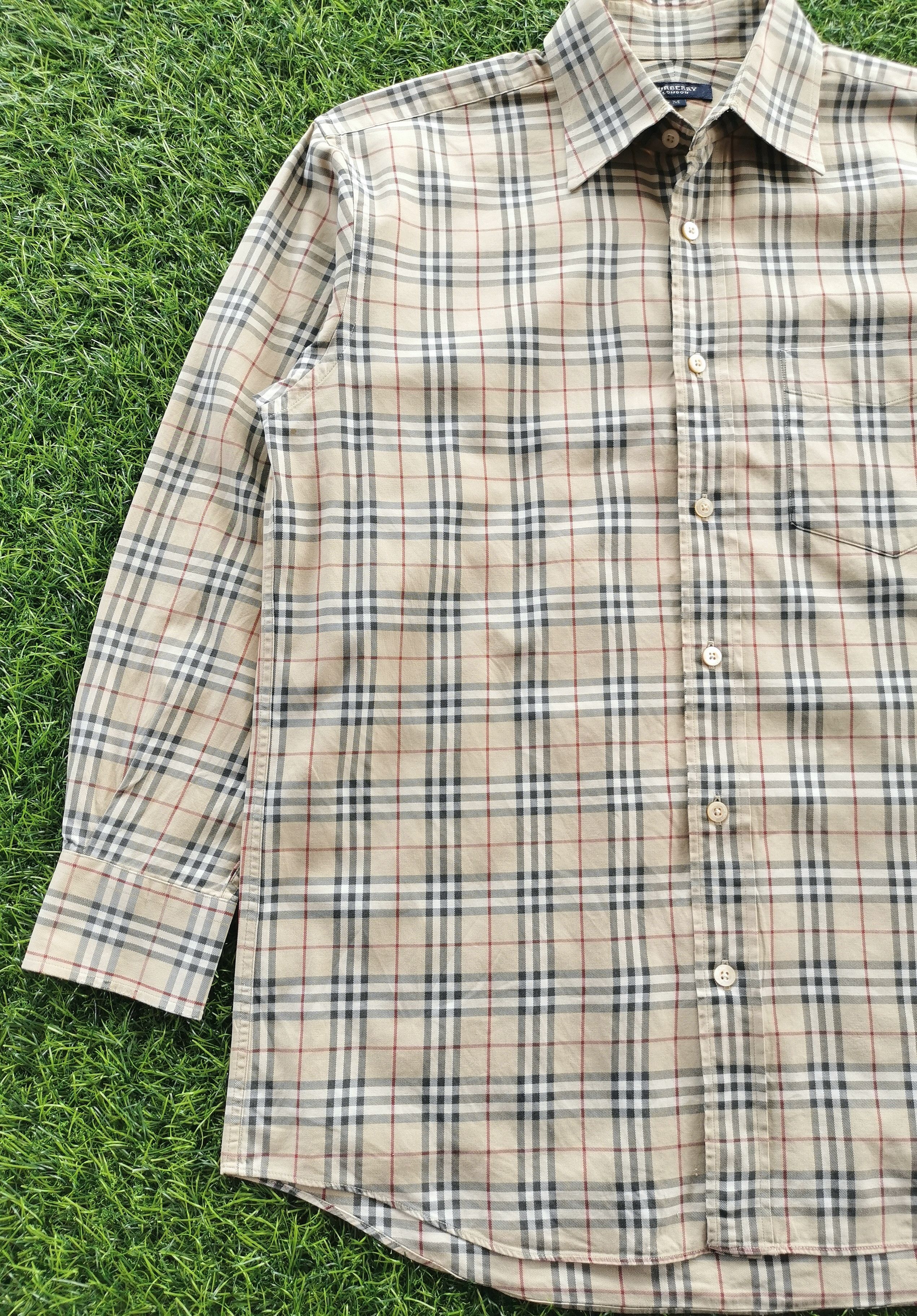 Burberry Check Long Sleeve Shirts - 3