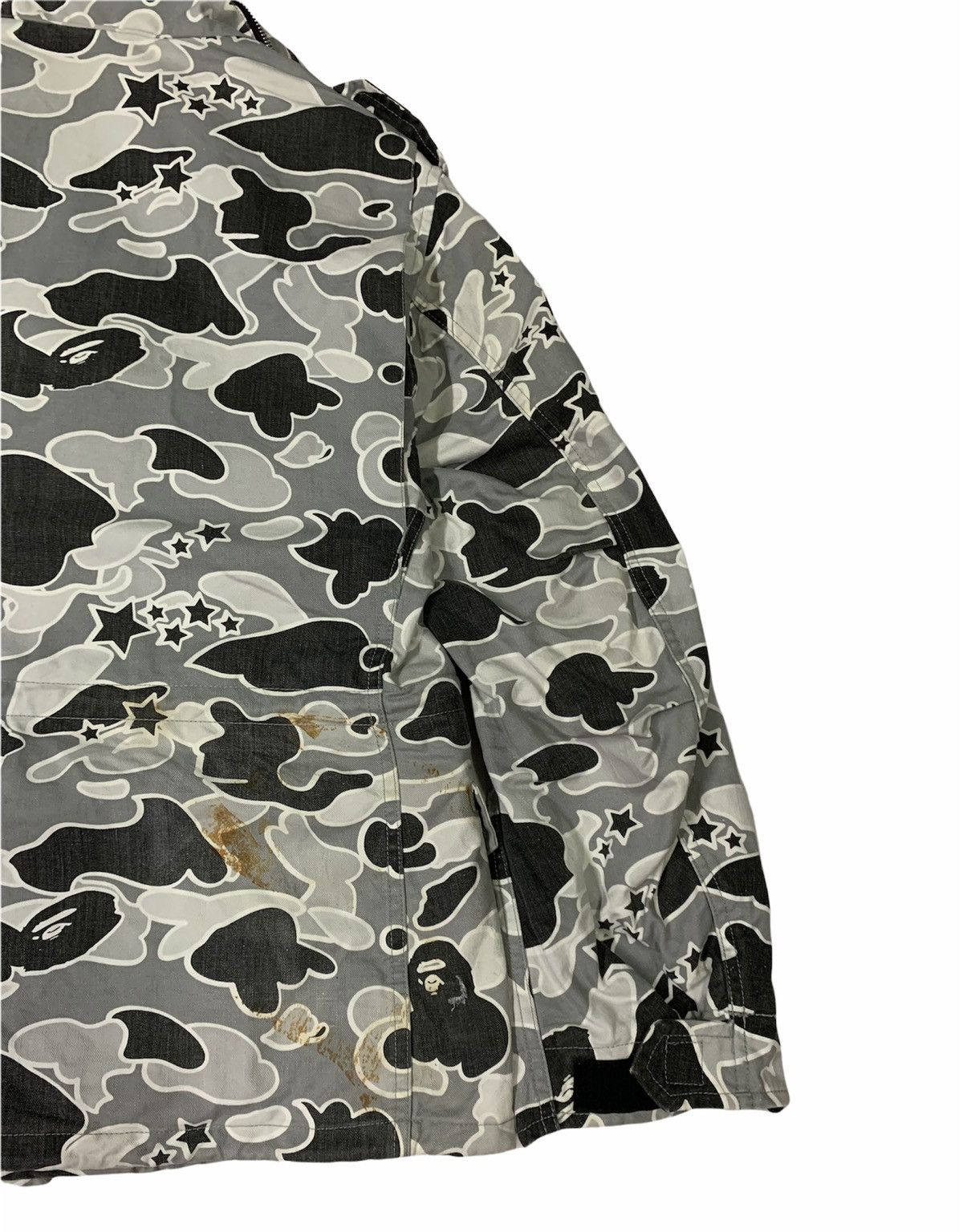 🔥VTG OG BAPE M-65 RAMBO GREY CAMO UTILITY JACKETS - 4