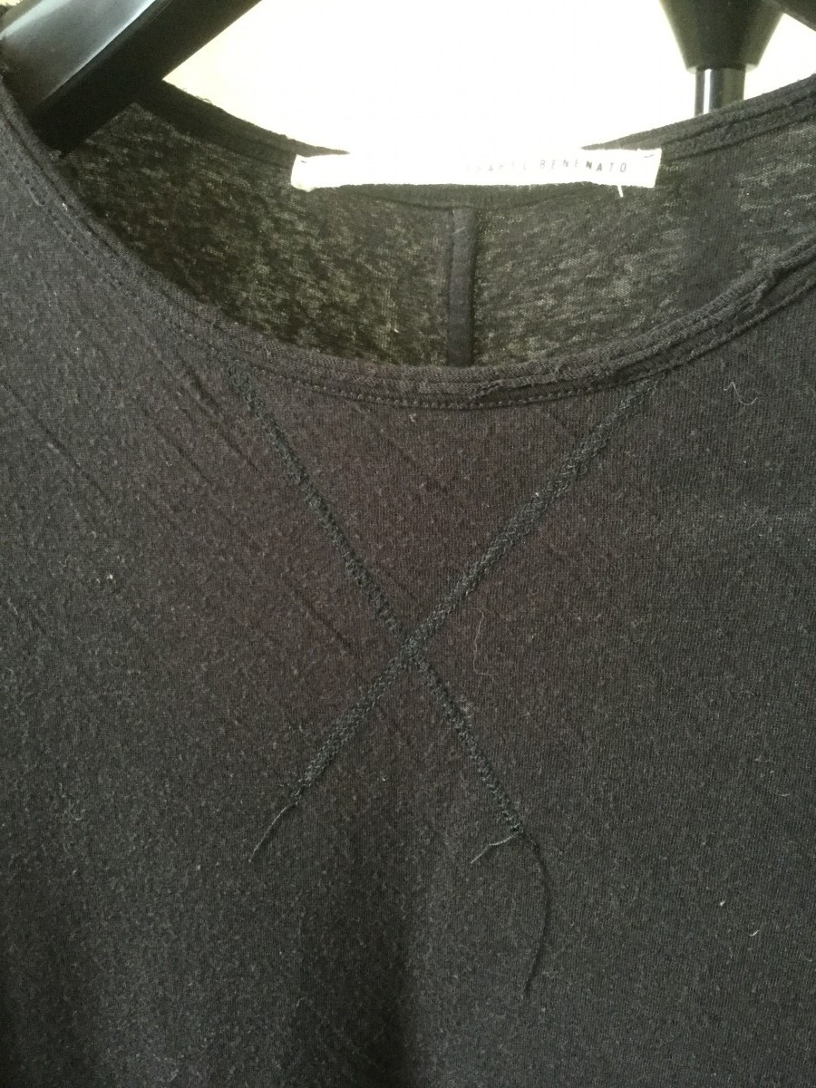 Isabel Benenato - Double layer crumpled sweatshirt.Like Rick Owens or Devoa - 4