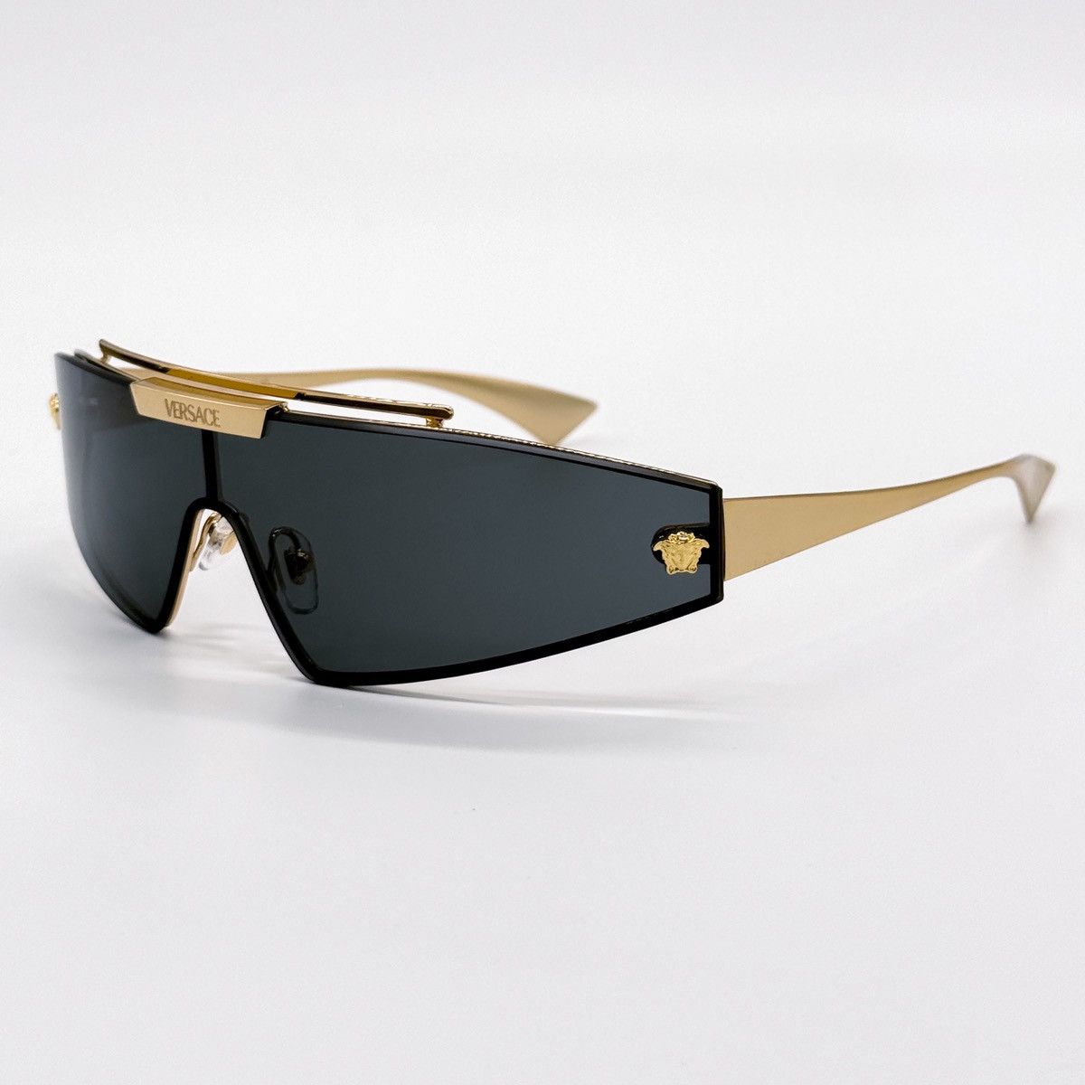 NEW VERSACE VE2265 1002/87 SHIELD MOD 2265 GOLD SUNGLASSES - 5