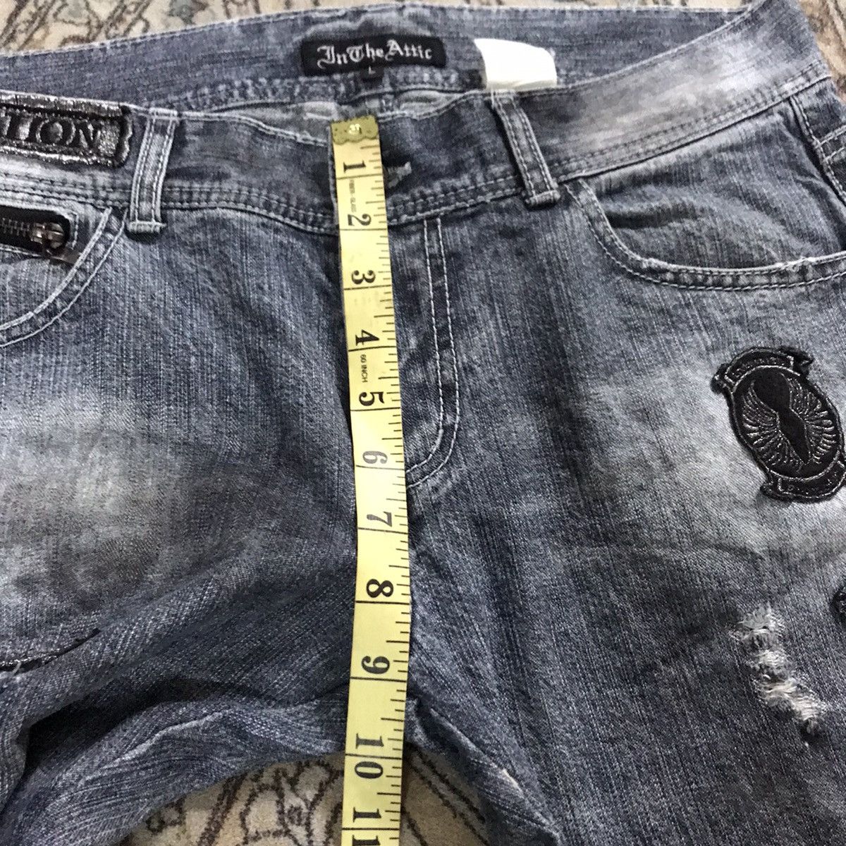 Japanese Brand - IN THE ATTIC Distressed Denim Dirty Patches Jeans - 17