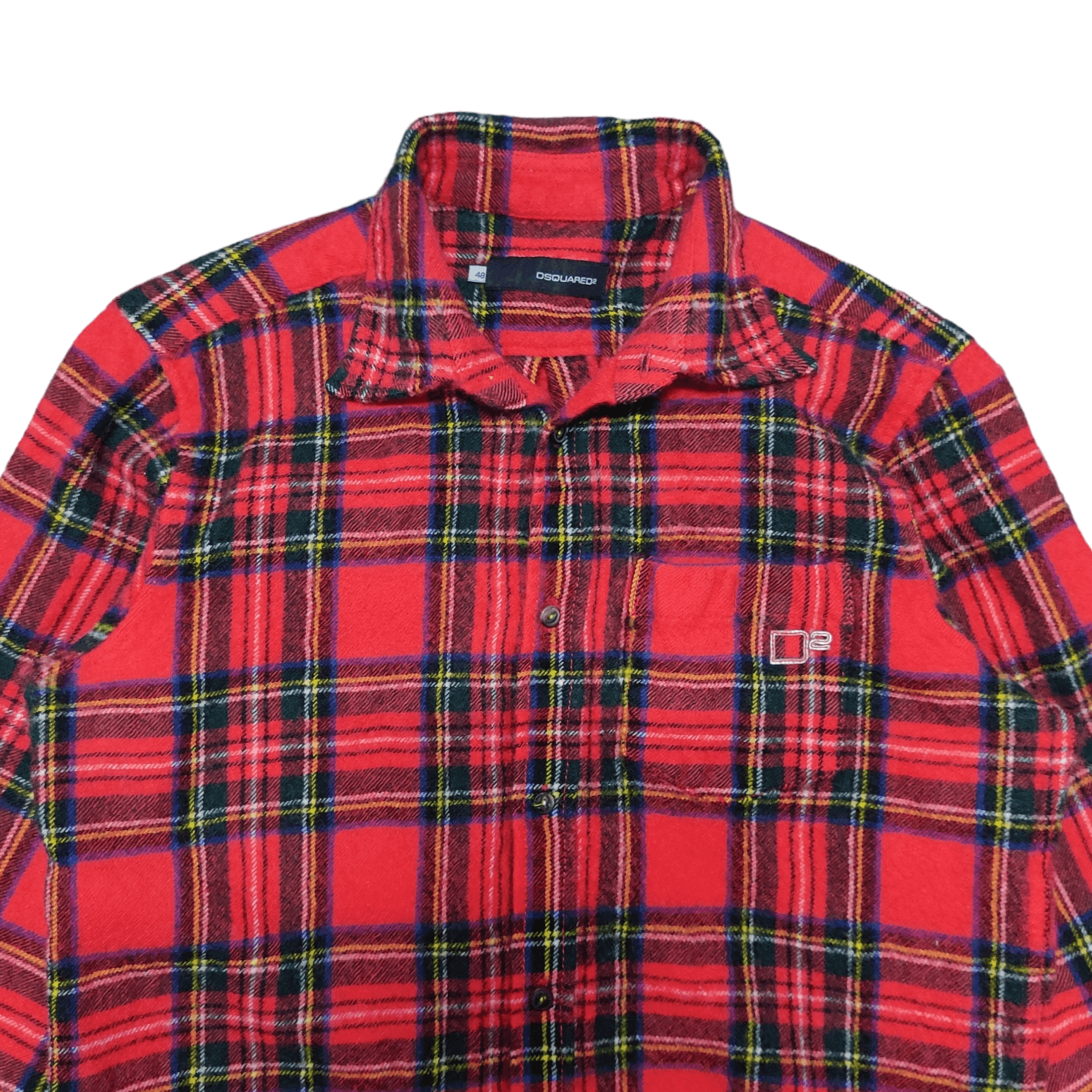 Dsquared2 Made in Italy Lana Wool Button Up Flannel - 2