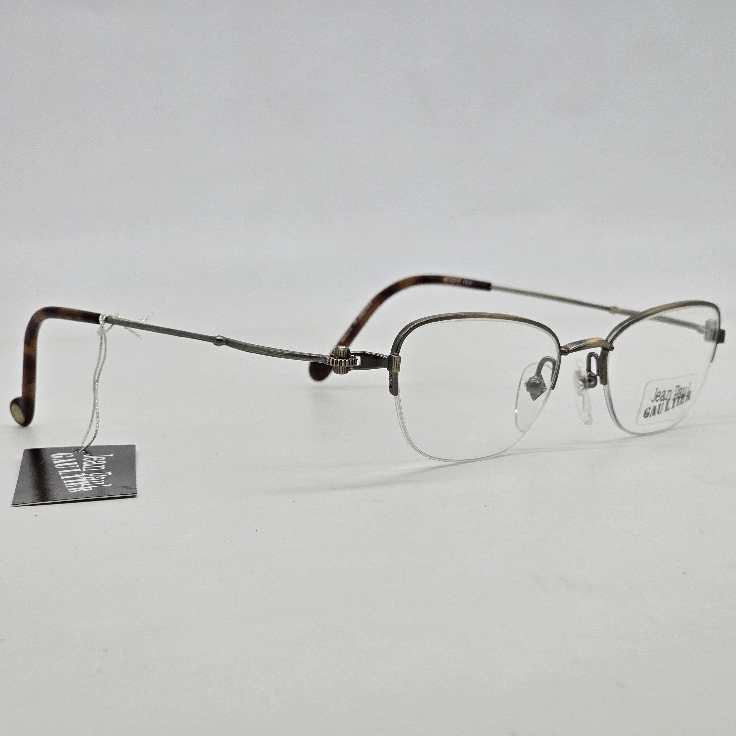 Vintage - Jean Paul Gaultier - 90s Half-Rim Clockwork Glasses - 4