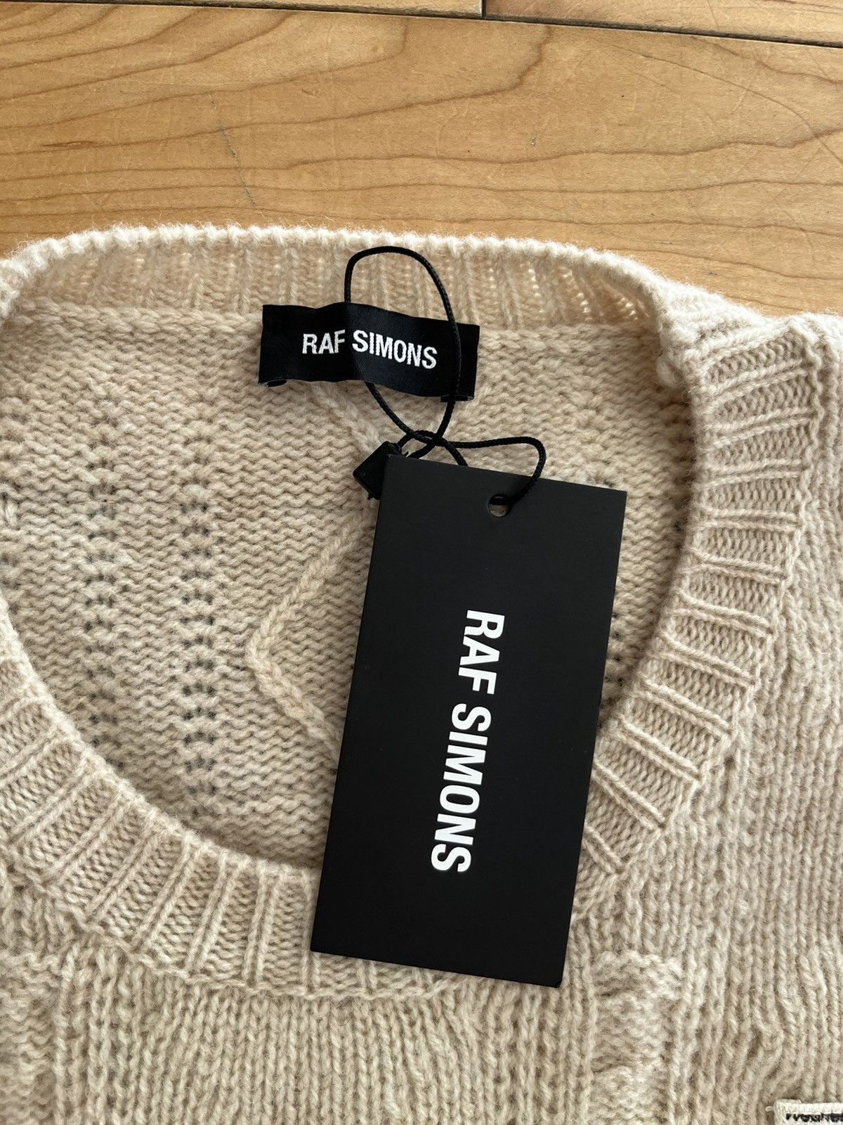 NWT - SS20 Runway Raf Simons Stoned America Patchwork Knit - 5