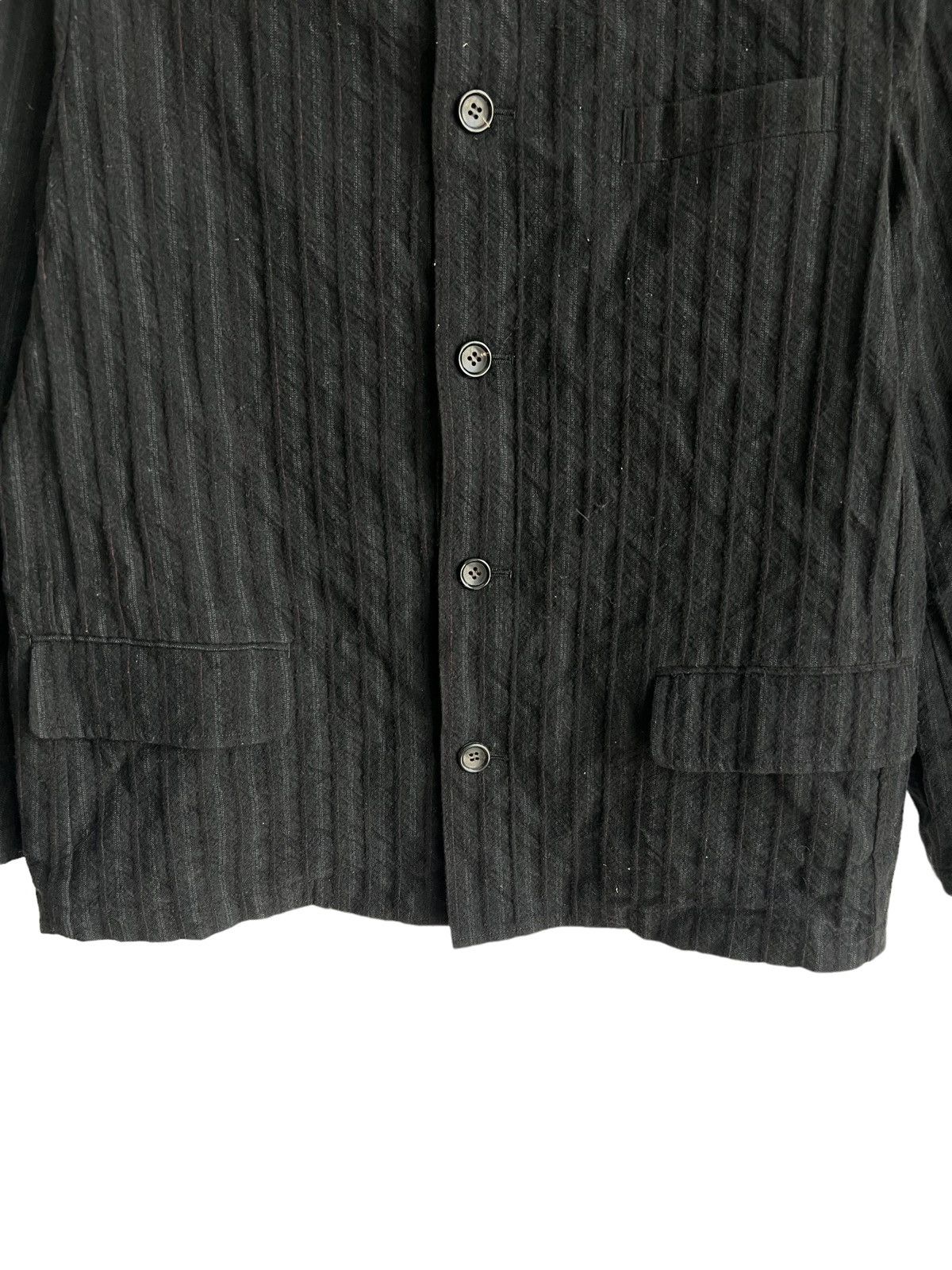 AW1998 Comme des Garçons Homme Wool Pinstriped Wool Jacket - 5