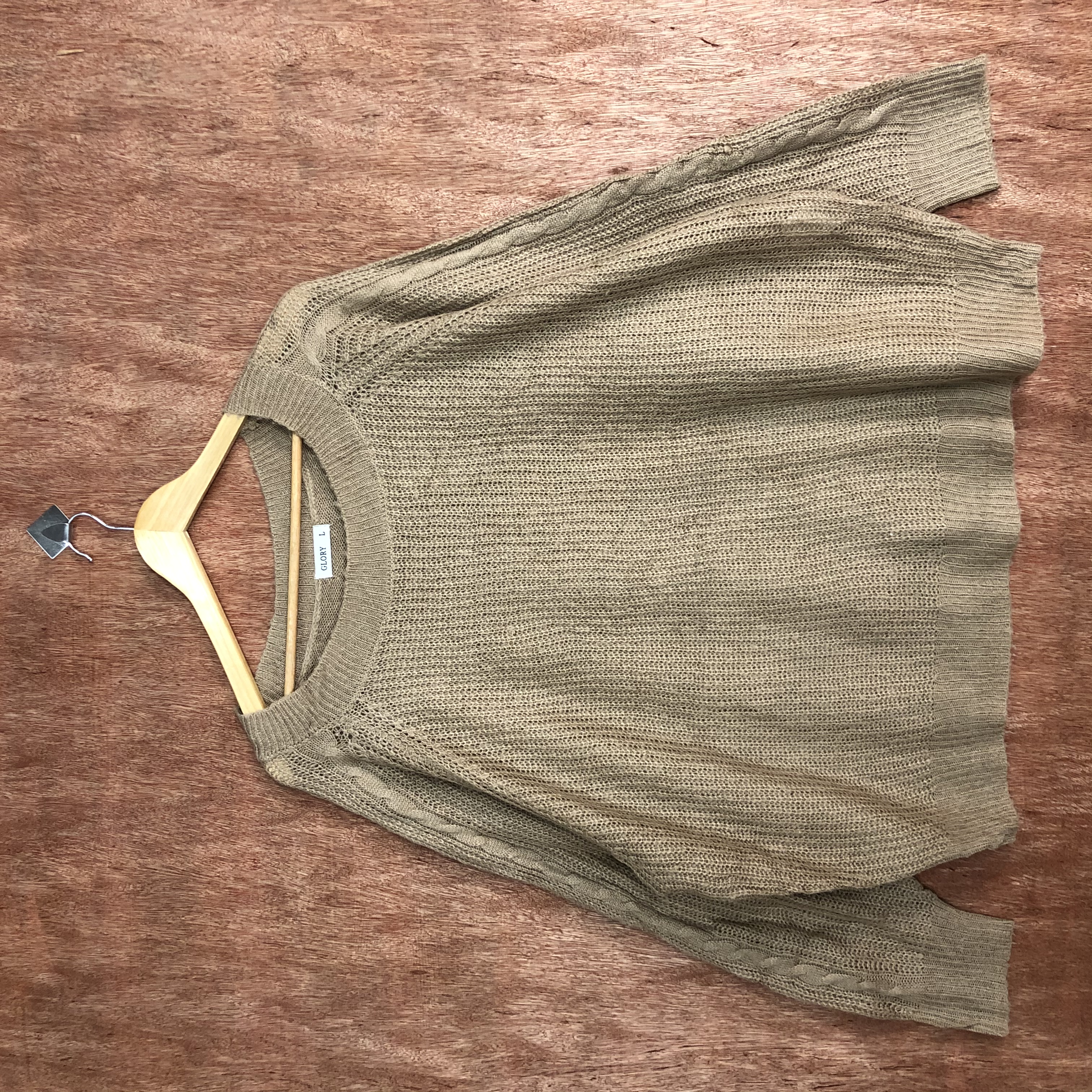 Homespun Knitwear - Glory Brown Faded Knitwear #c545 - 2