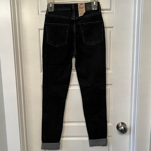 Levi’s 721 High Rise Black Skinny Jeans 25 - 4