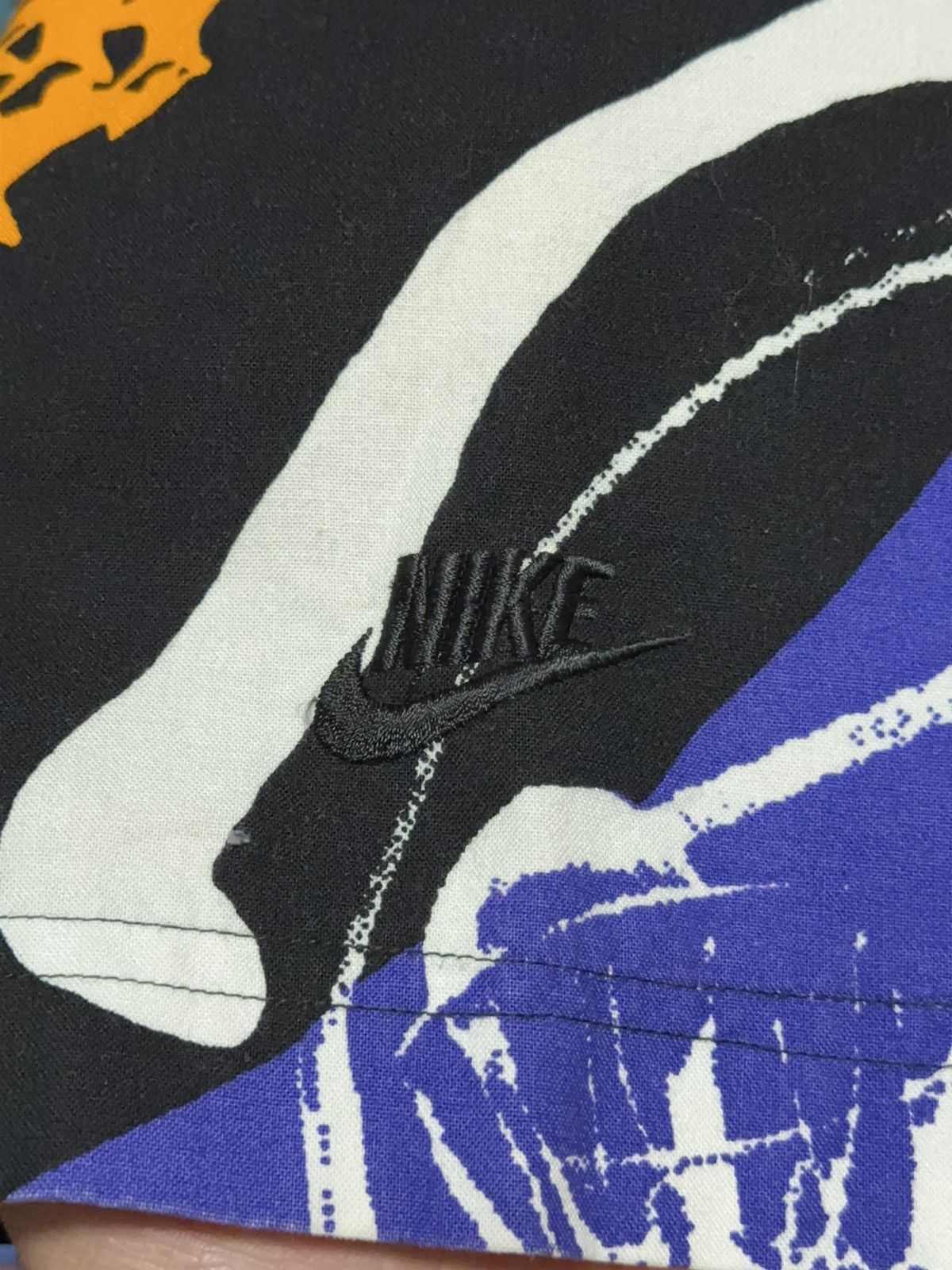 Vintage 90s Nike Air Jordan Aqua 8 Baseball Jersey Large - 6
