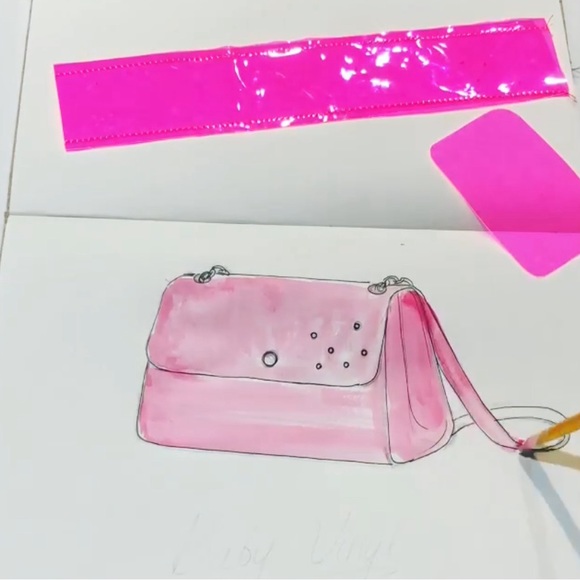 Artisan - 90’s -Inspired Clear Barbie Pink Vinyl Jelly Bag - 6