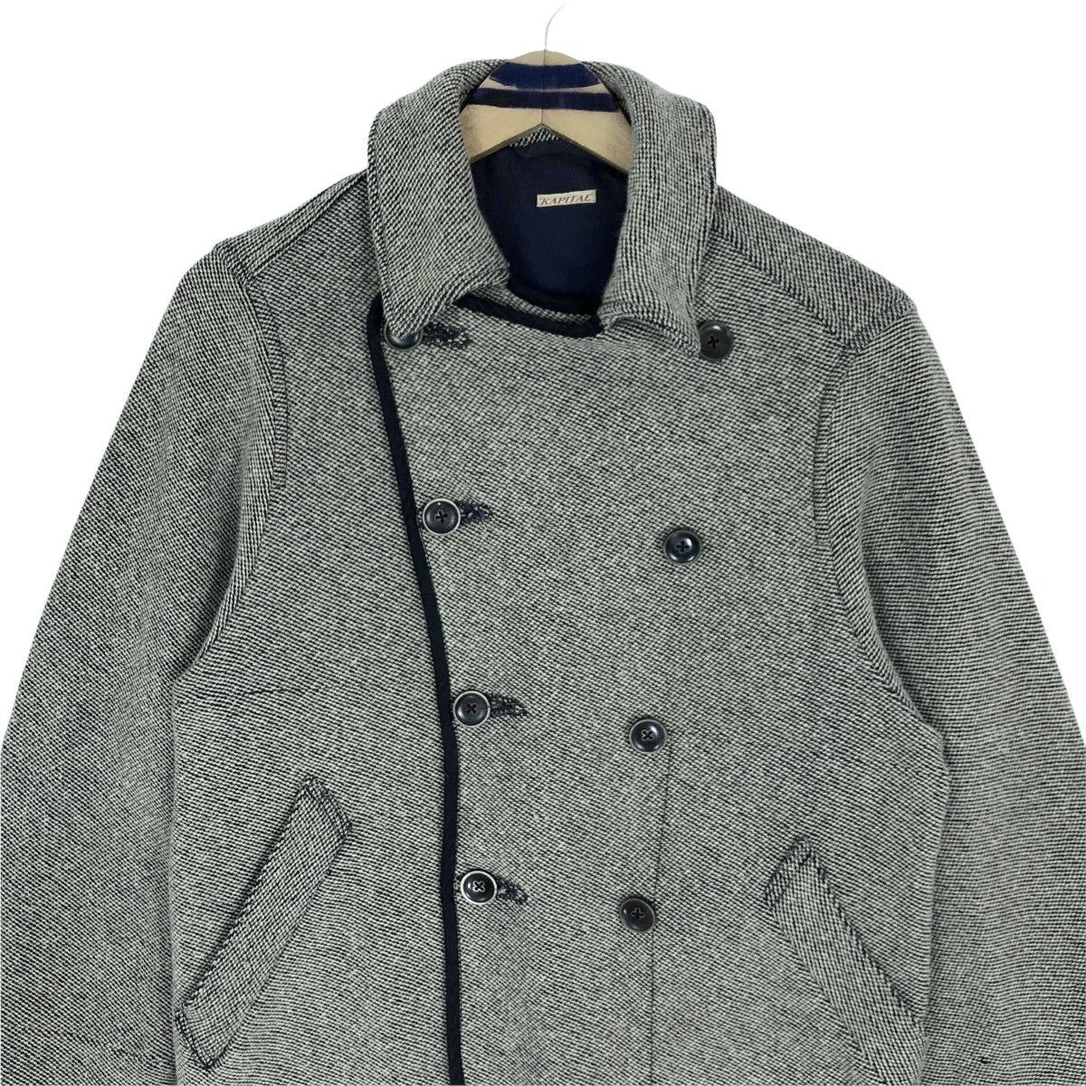 Vintage Kapital Wool Peacoat Double Breasted Japanese Brand - 5