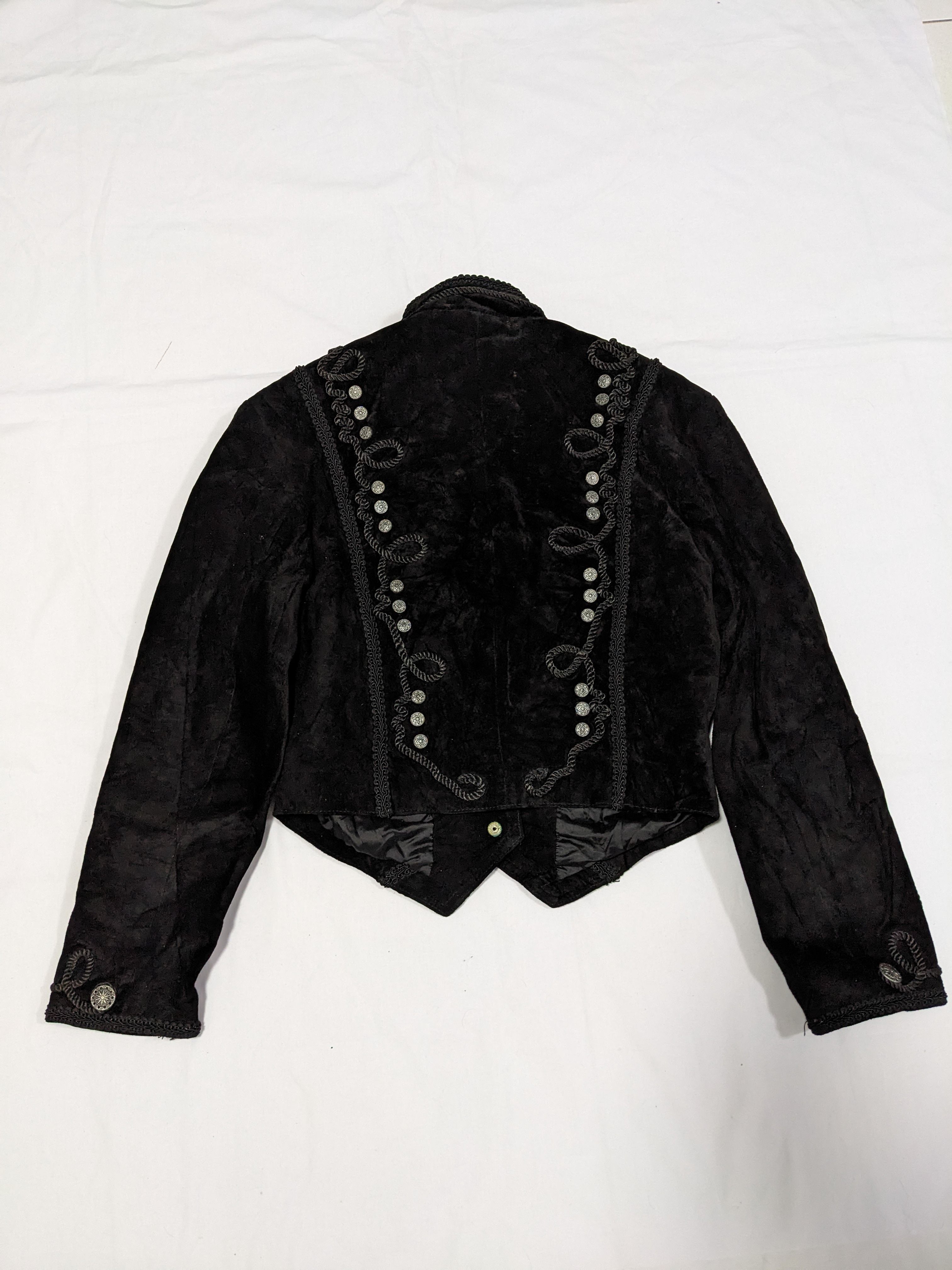 Vintage - Bead Bones Suede Womens Cropped Jacket - 2