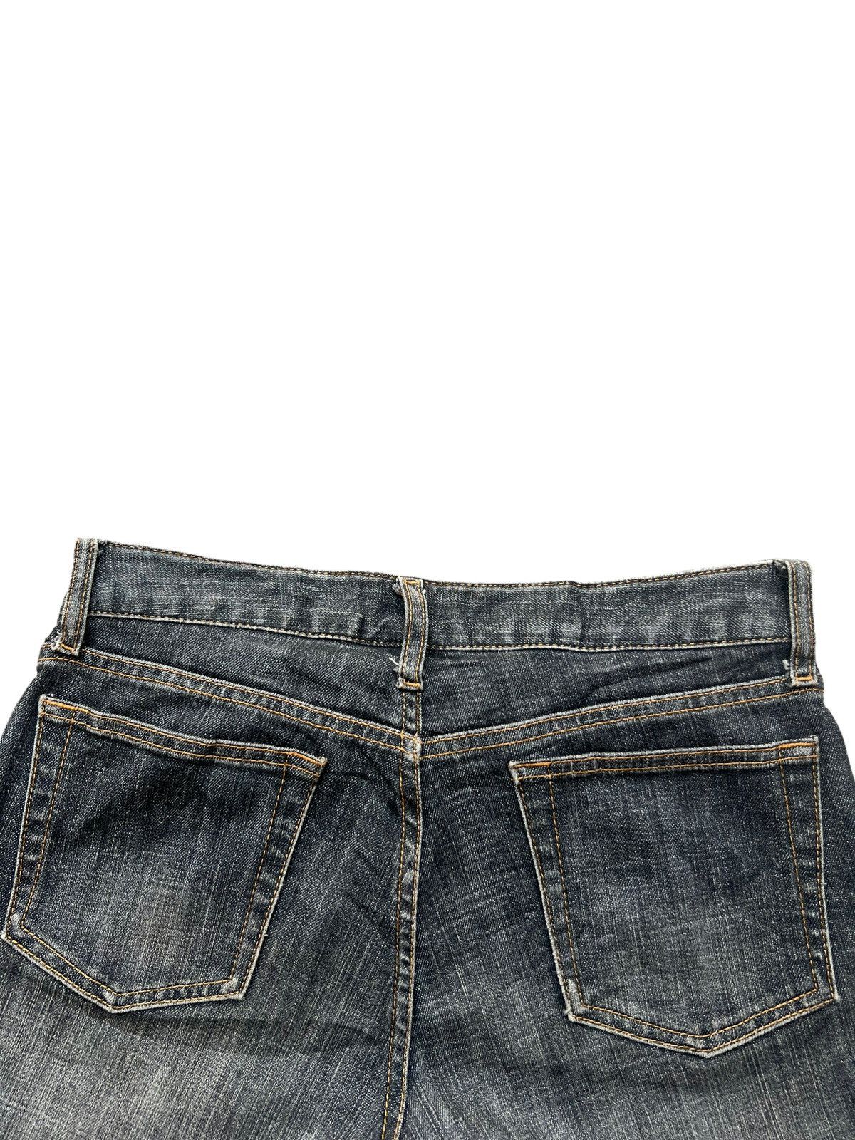Uniqlo Black Low Rise Bootcut Flare Denim Jeans 30x29 - 7