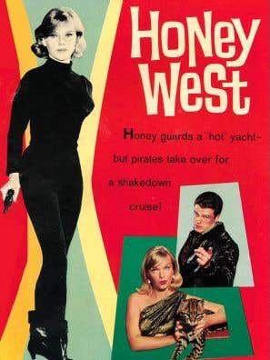 Vintage - Honey West 1960s Drama Series Kiss Kiss For A Killer TShirt - 2