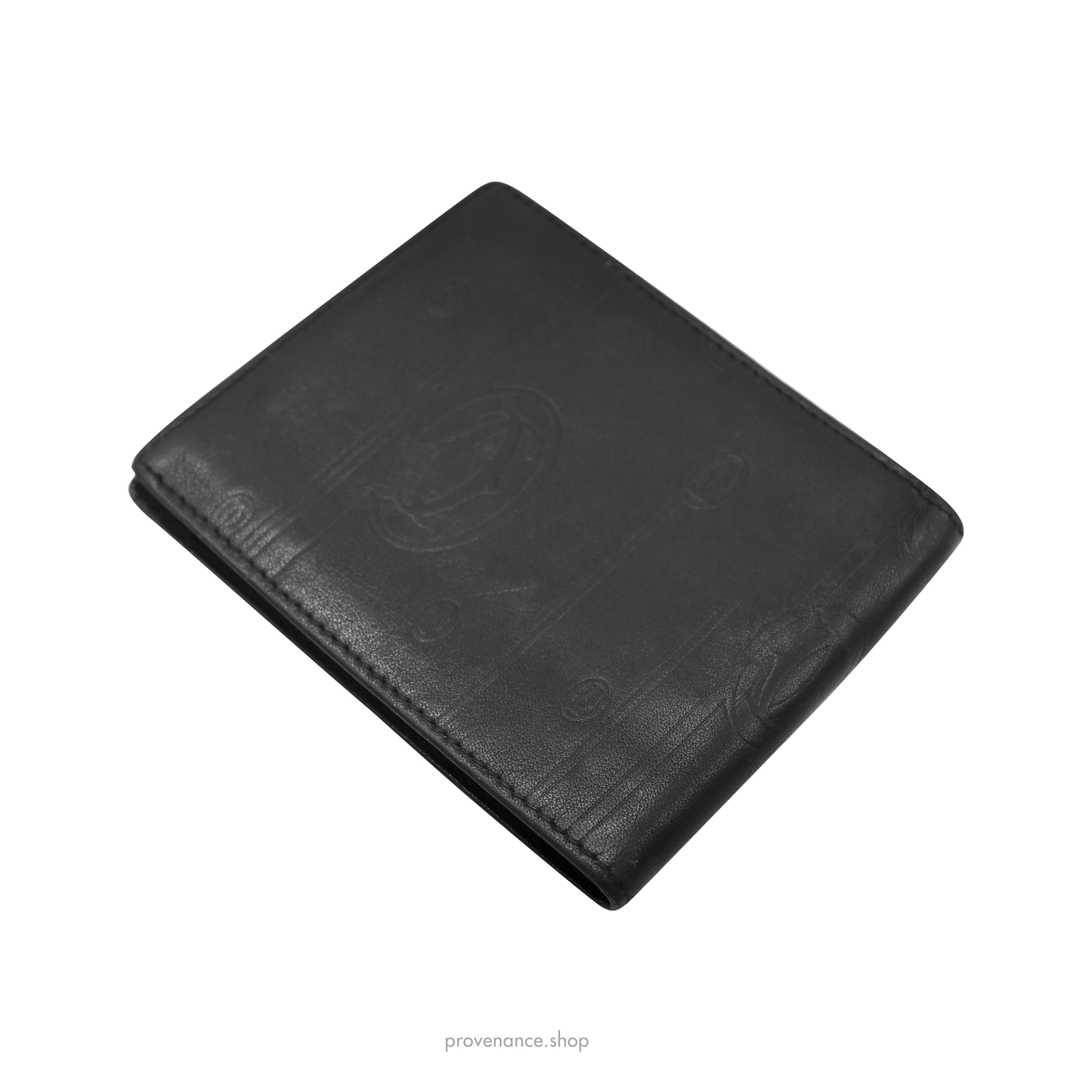 Cartier 6CC Bifold Wallet - Black Calfskin Leather - 4