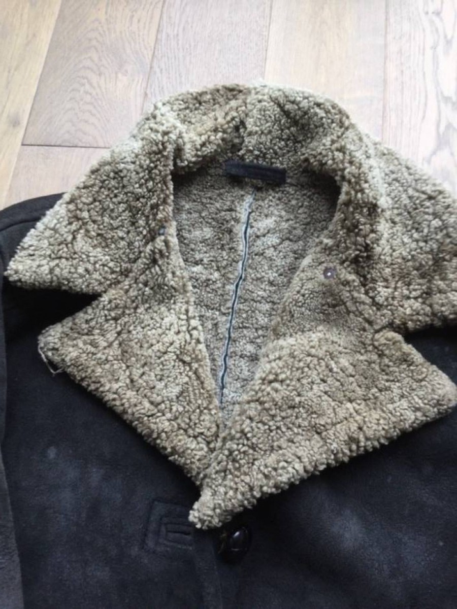 Vintage - Real Sheepskin Shearling Jacket Lambskin Coat - 2