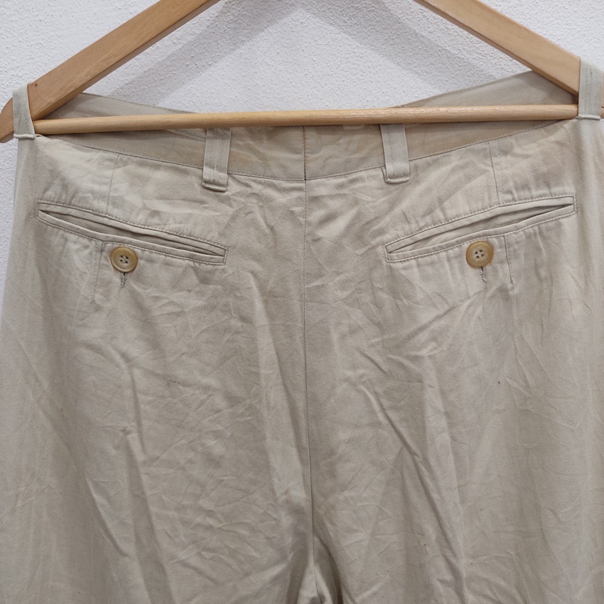 Dries Van Noten Belgium White Beige Casual Office Mens Pant - 6
