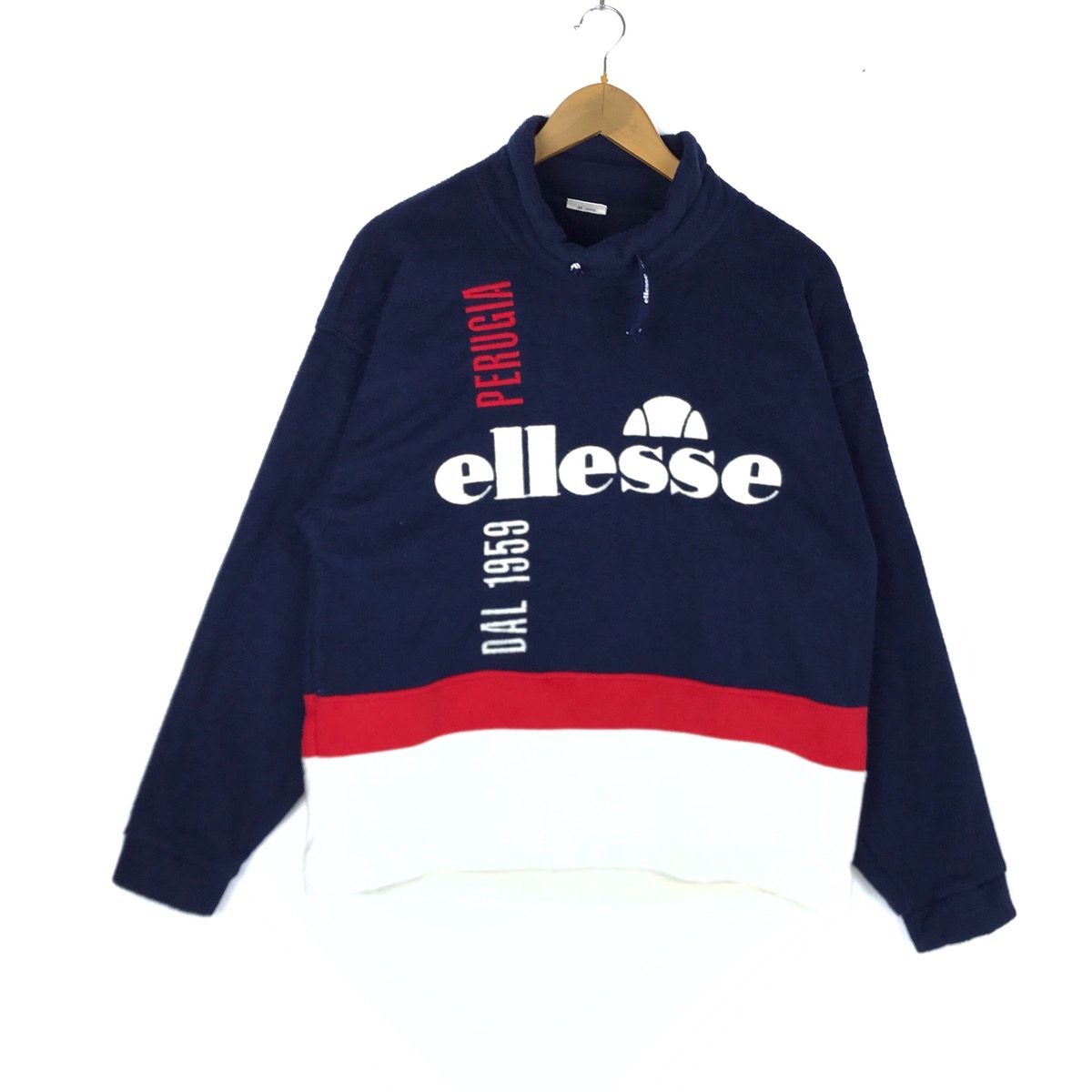 Vintage - Vintage Ellesse Fleece Sweatshirt Medium Size 90s Dope Hype - 1