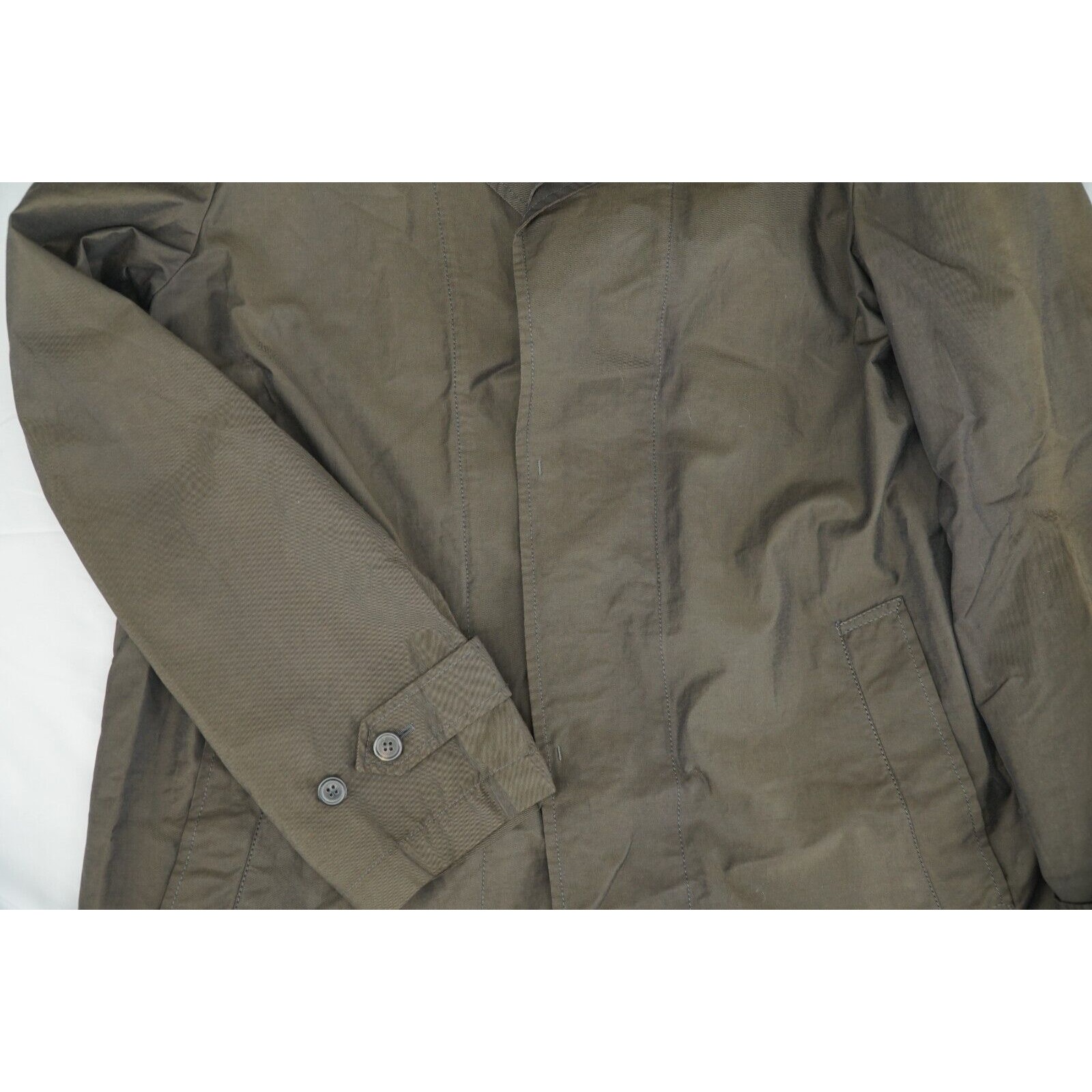 Lanvin Trench Coat Brown Iridescent - Sz 50 - 11